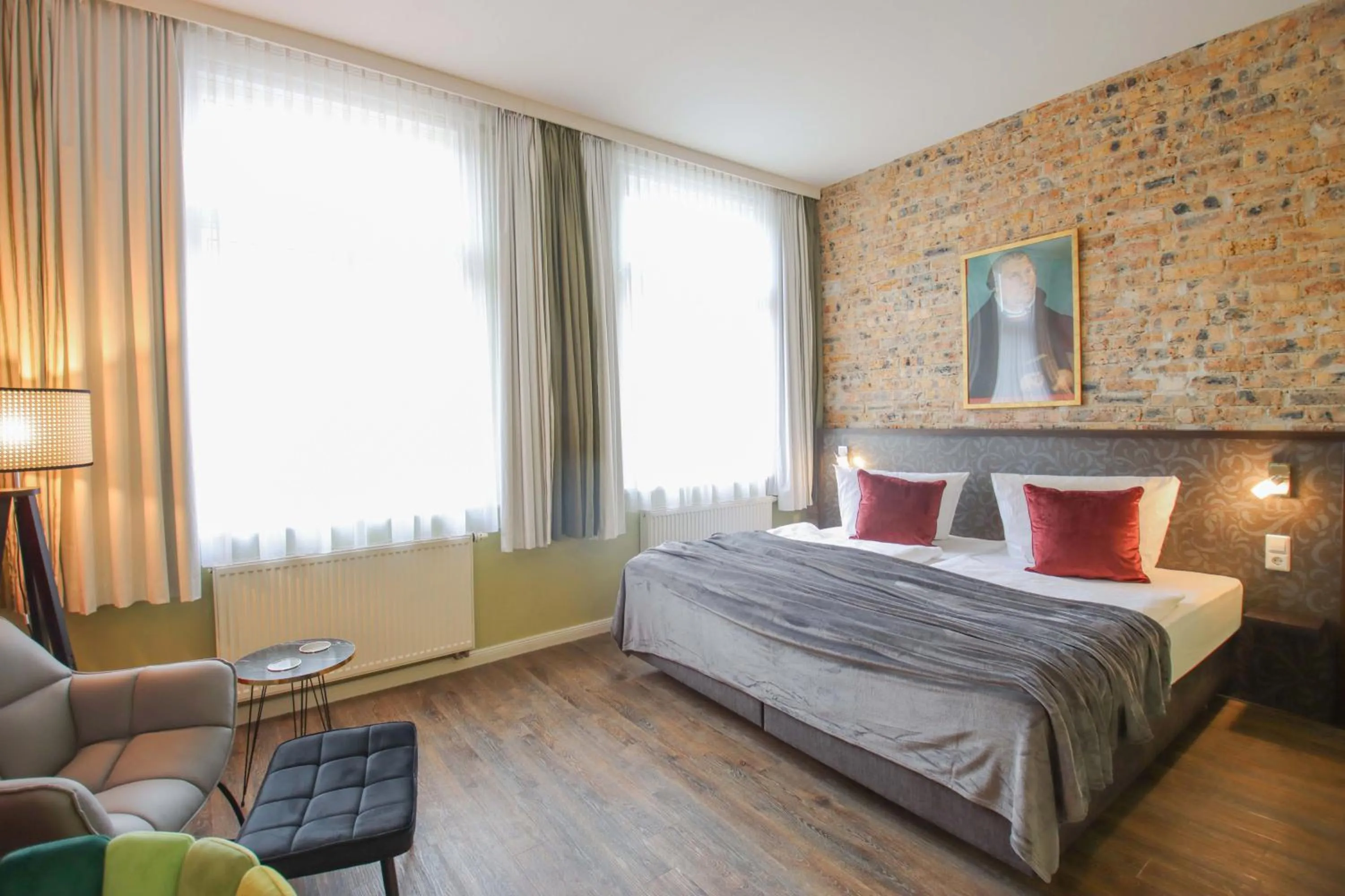 Photo of the whole room, Bed in Boutique Hotel Schwarzer Baer