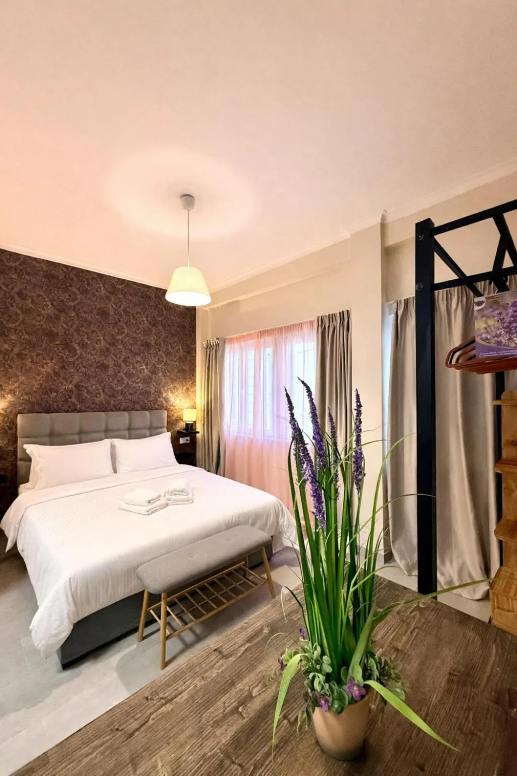 Bed in Compass Lofts Athens