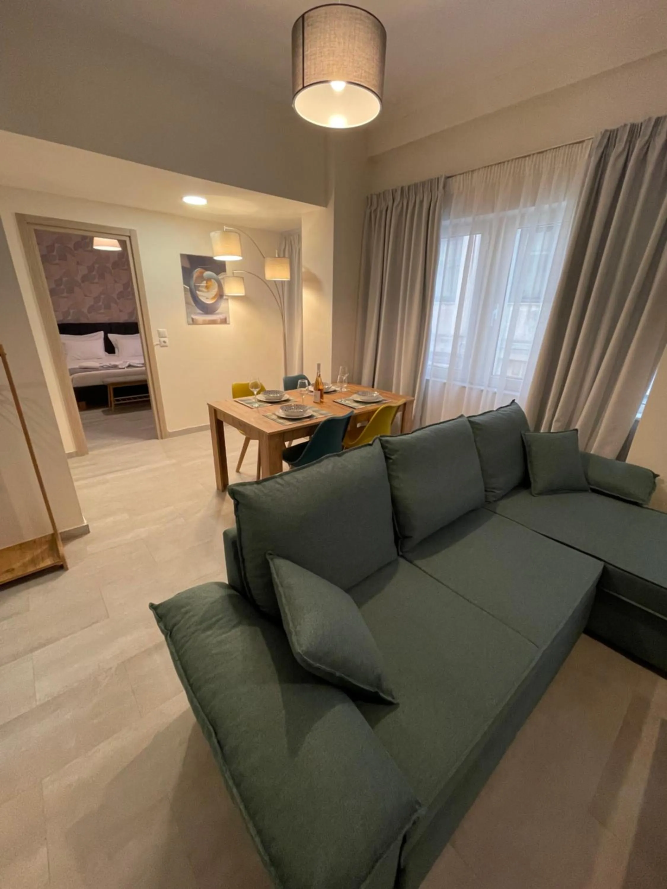 Bed in Compass Lofts Athens