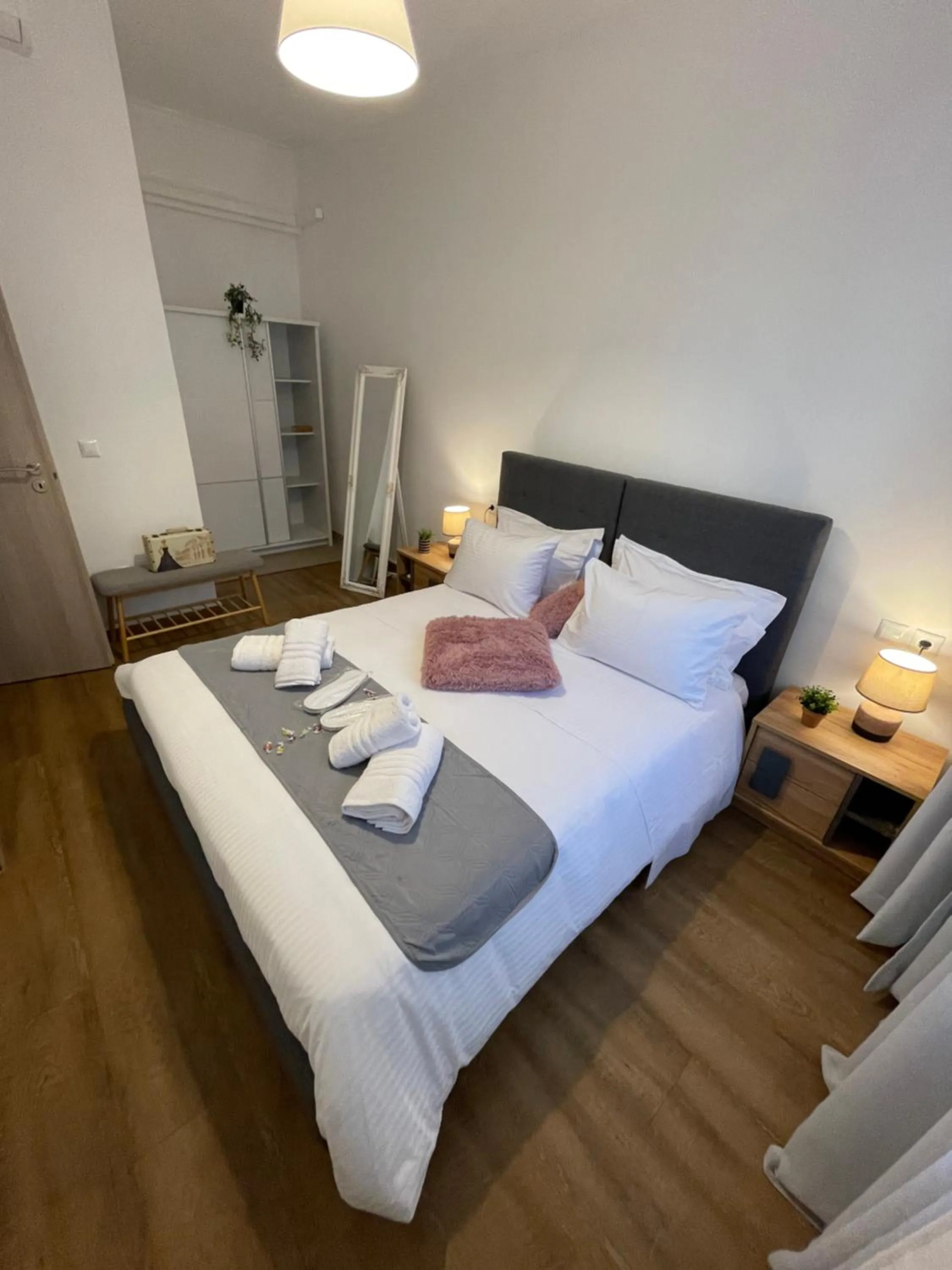 Bed in Compass Lofts Athens