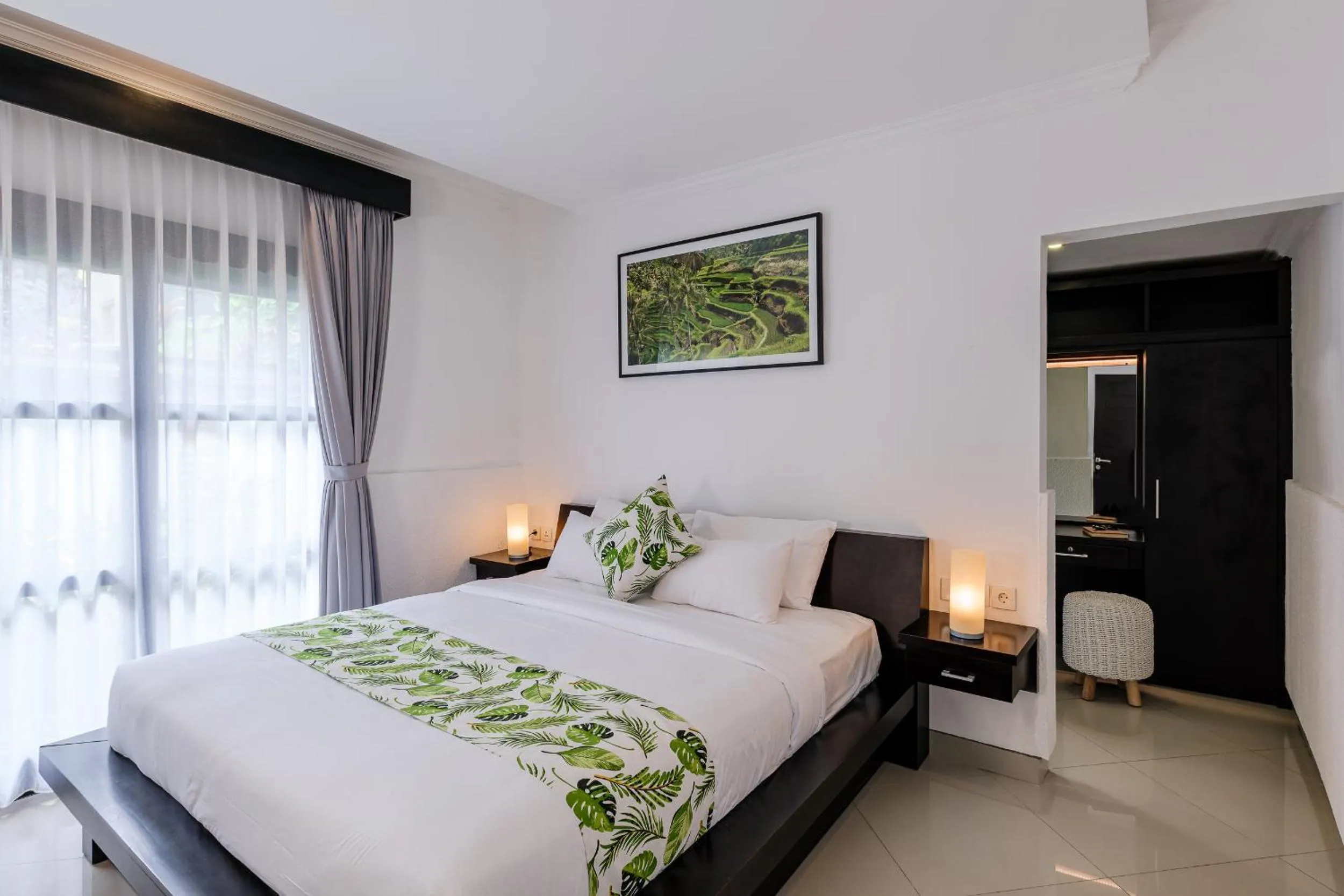 Bed in Chandi Hotel Ubud