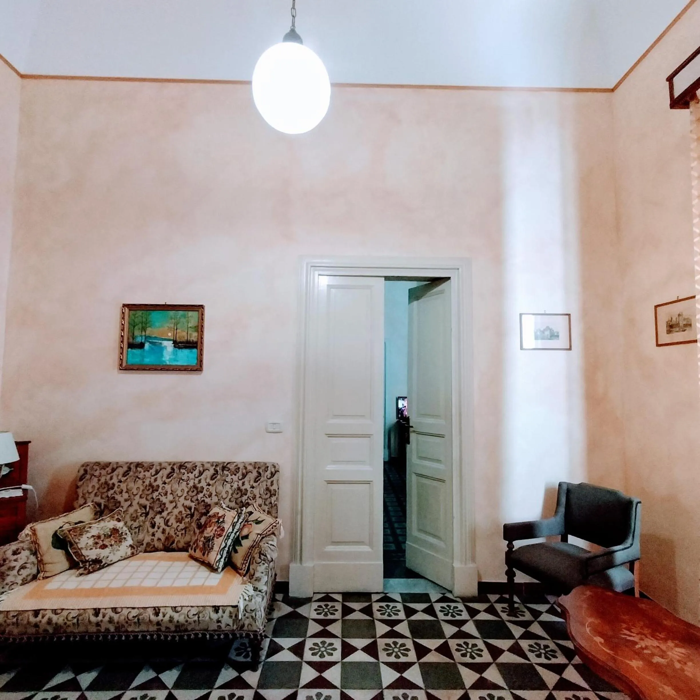 Living room in Etna B&B