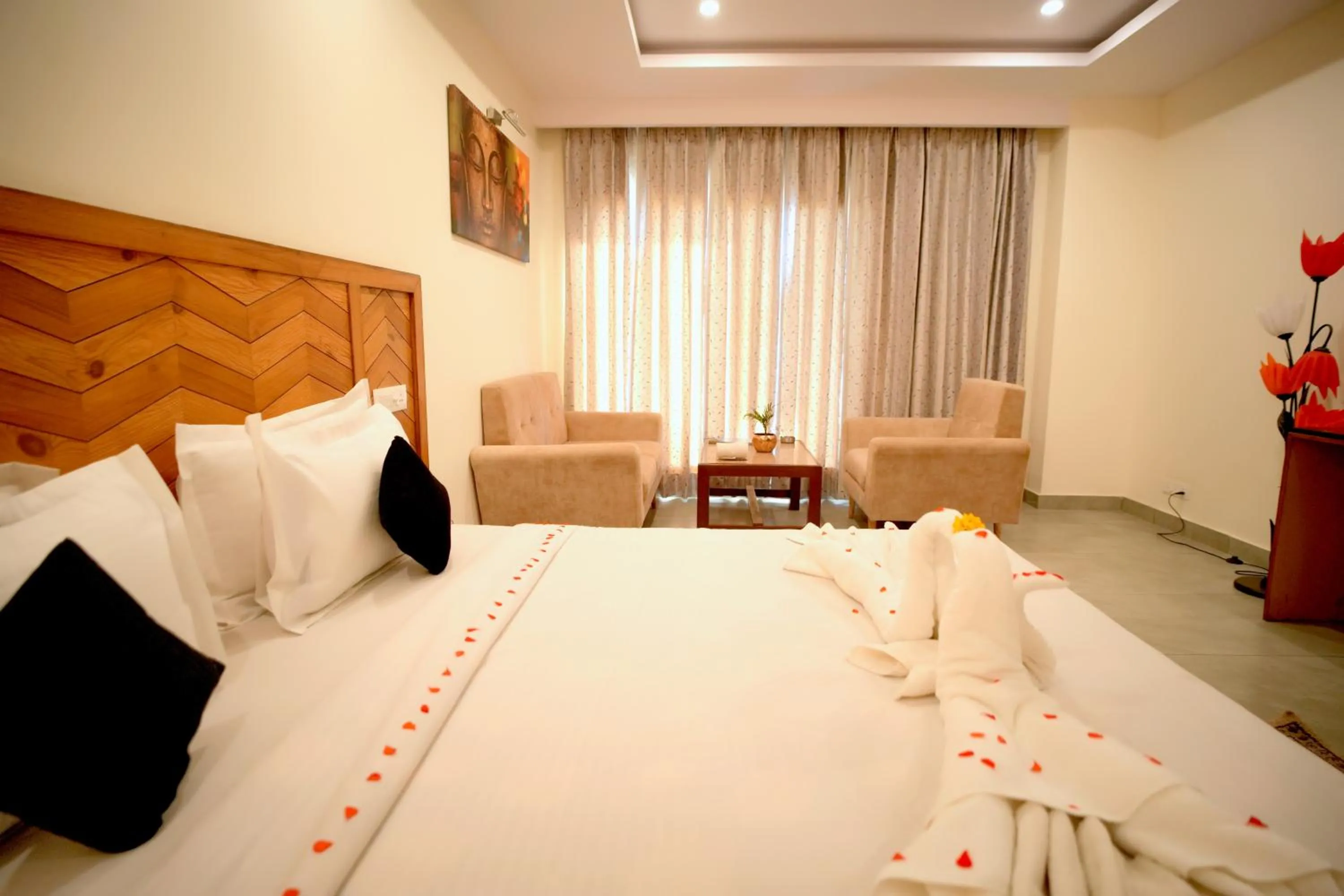 Bed in Shivalik Hotel And Resorts