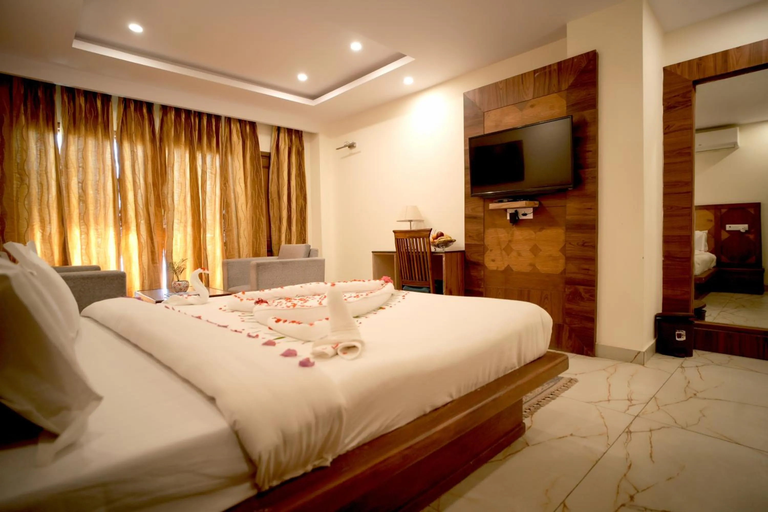Bed in Shivalik Hotel And Resorts