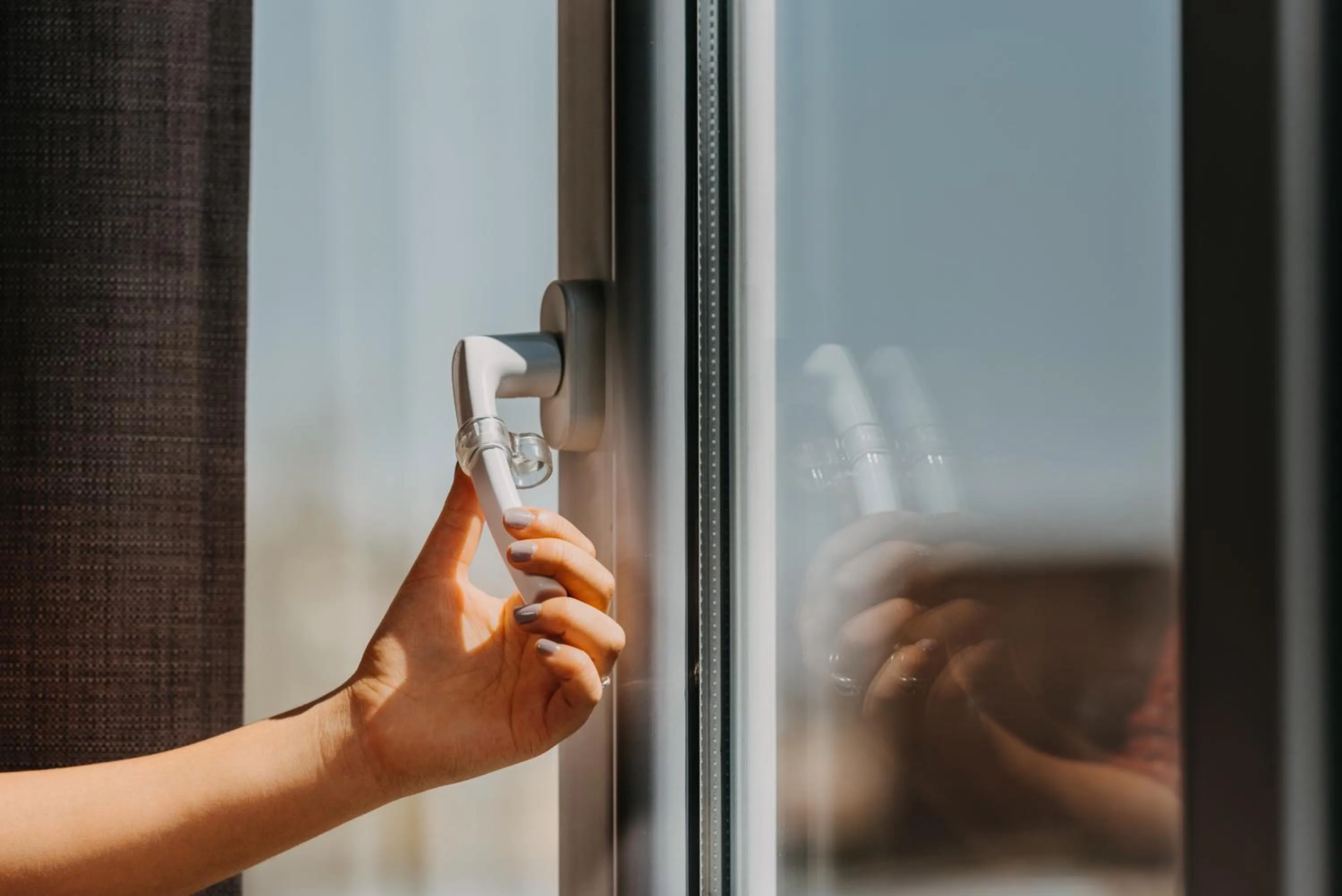 Quiet street view in Hotel Viza