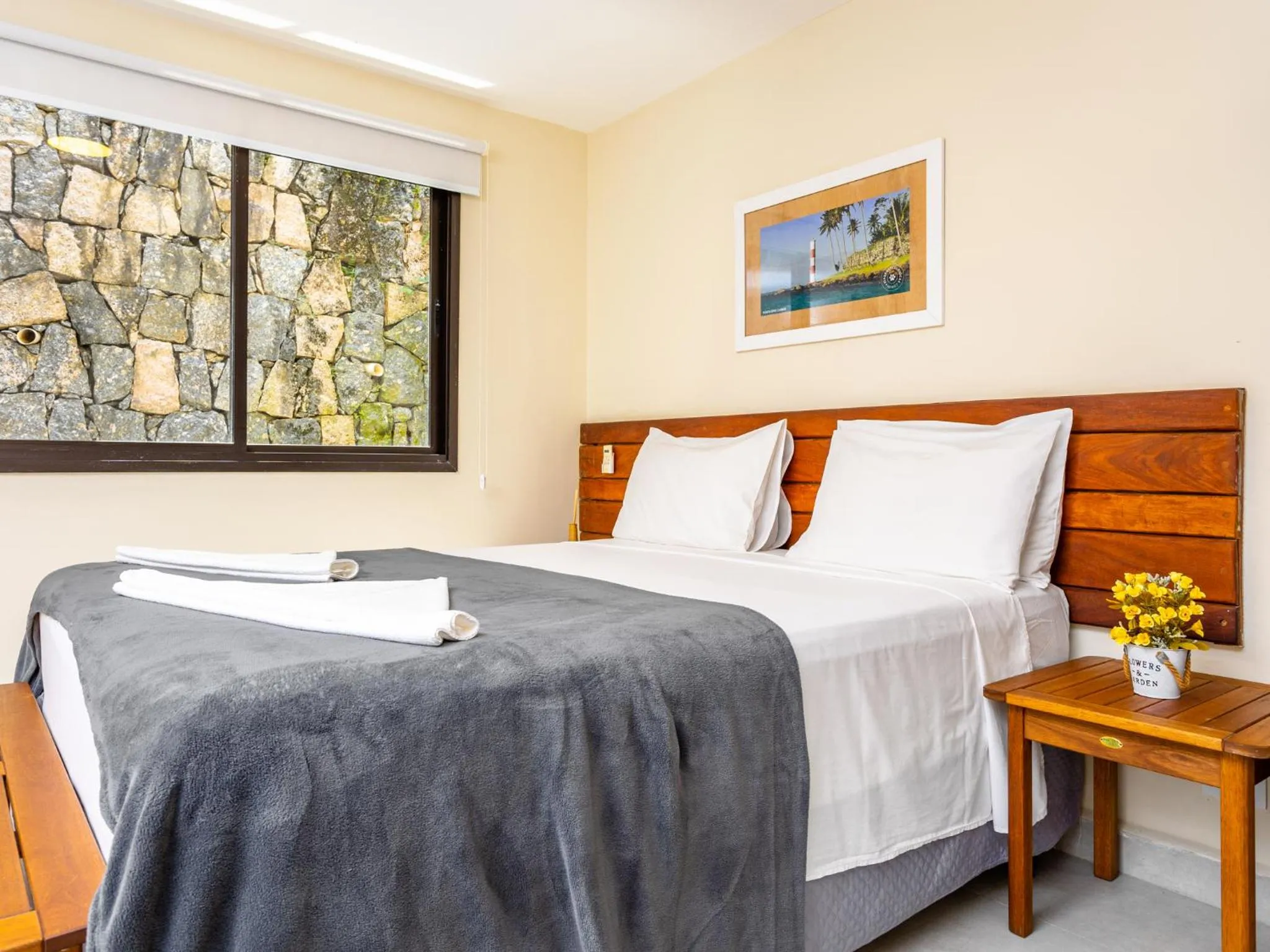 Bed in Eco Baepi Residence