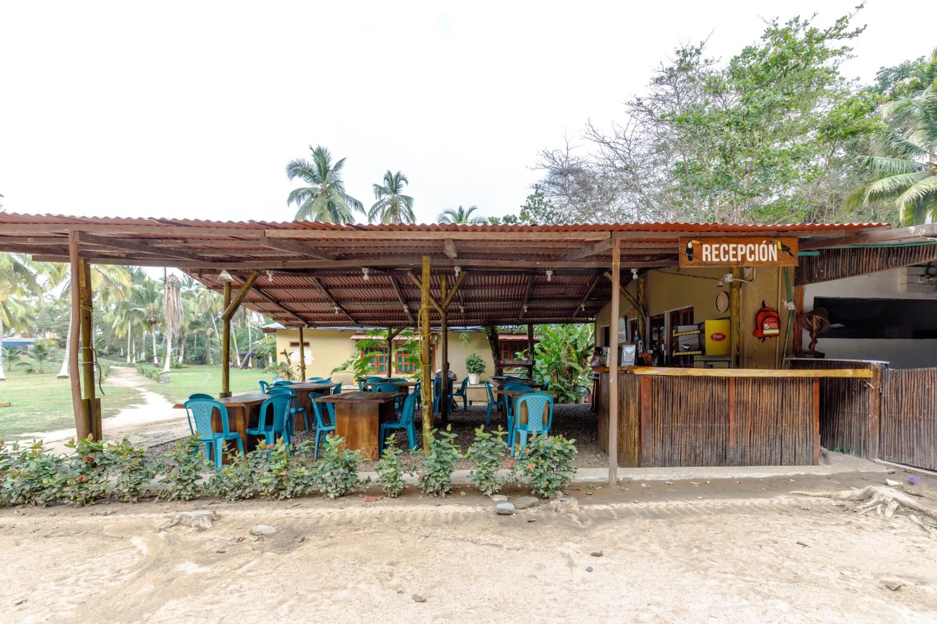 Lobby or reception in CASA DE CAMPO CASTILLETE dentro del PARQUE TAYRONA