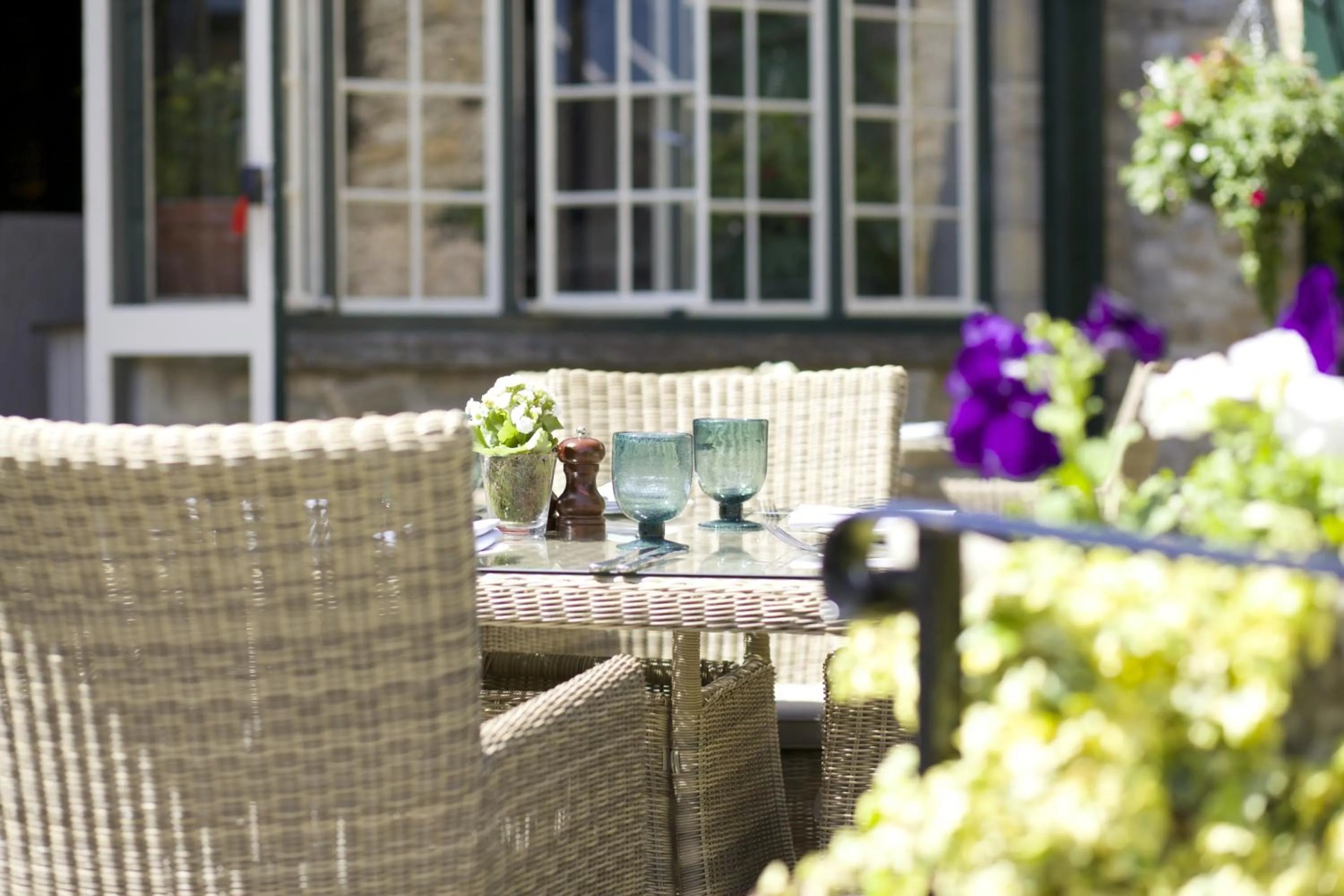 Patio in The Bay Tree Hotel