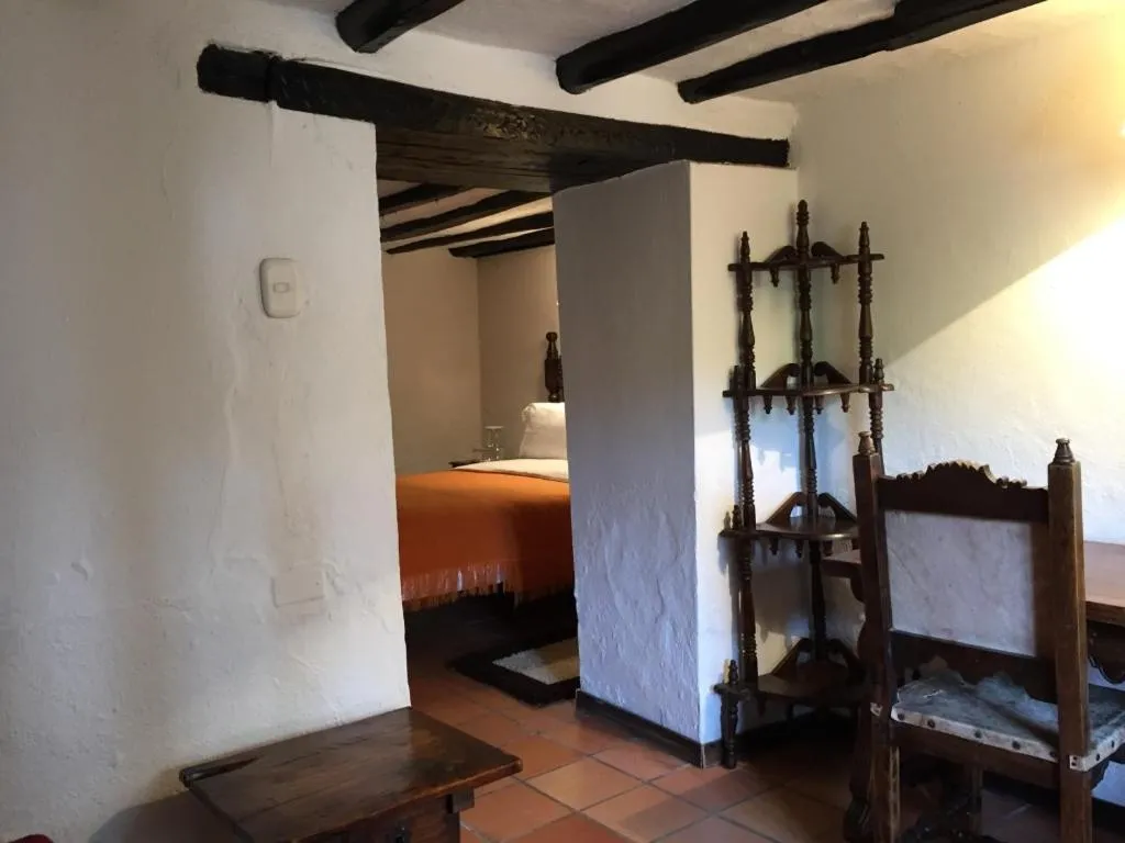 Decorative detail, Bed in Hotel San Luis de Ucuengá