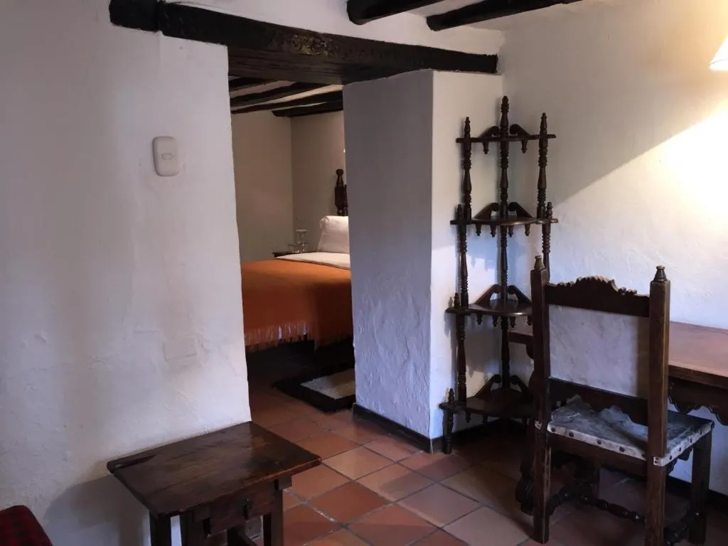 Decorative detail, Bed in Hotel San Luis de Ucuengá