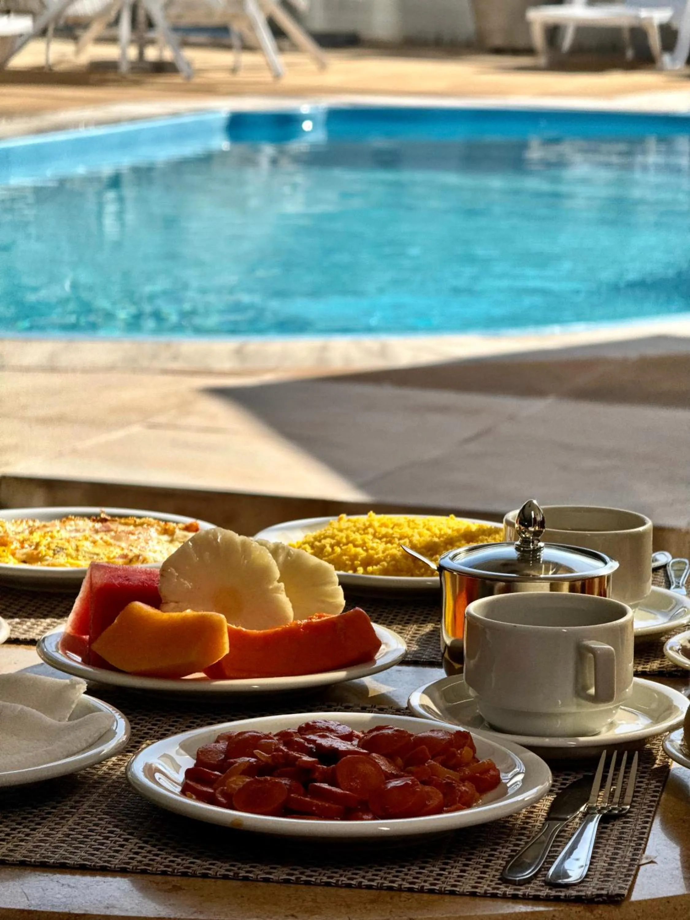 Pool view in Las Brisas Beach Hotel