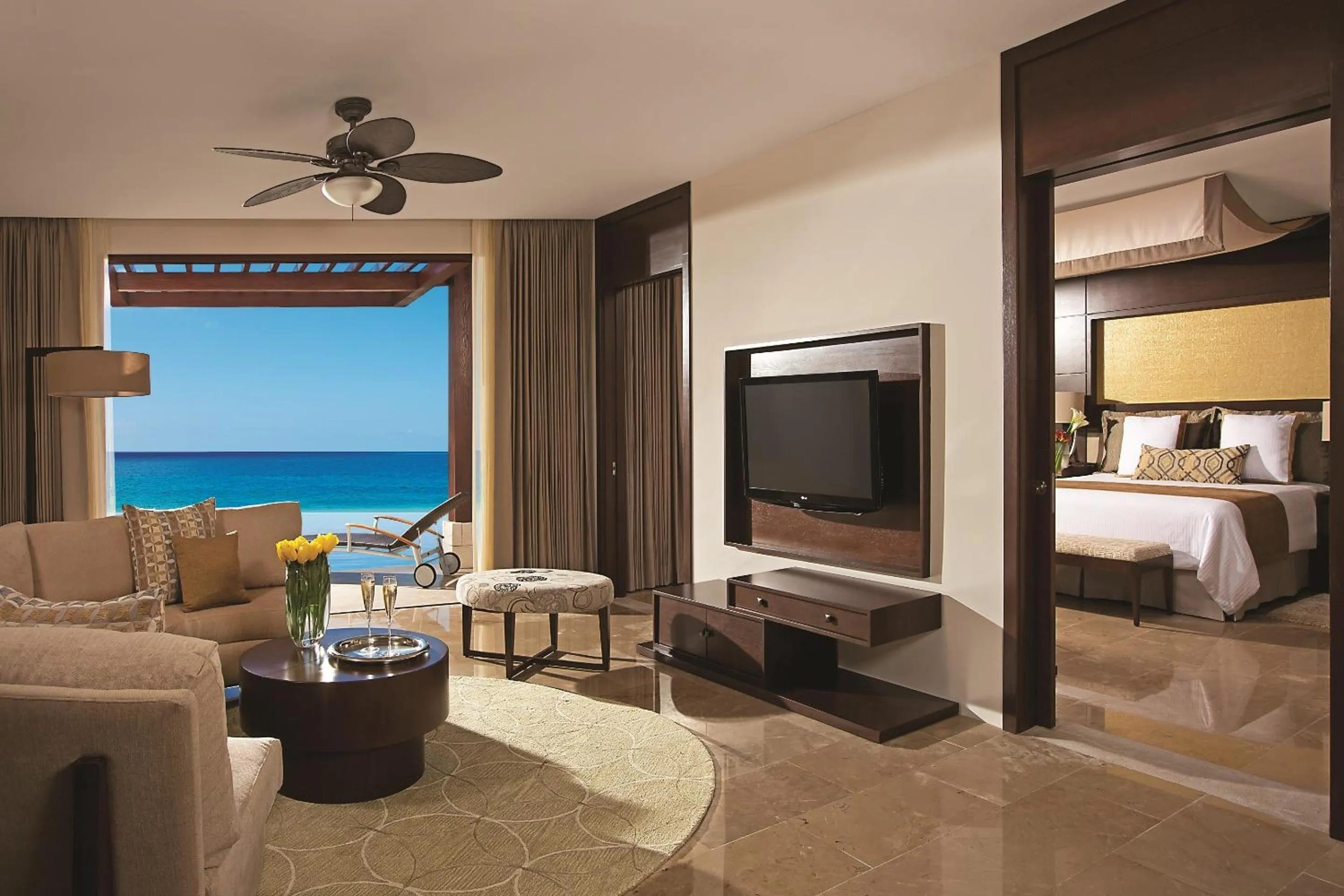 Living room in Secrets Playa Mujeres Golf & Spa Resort - All Inclusive Adults Only - Grand Reopening Coming Soon!