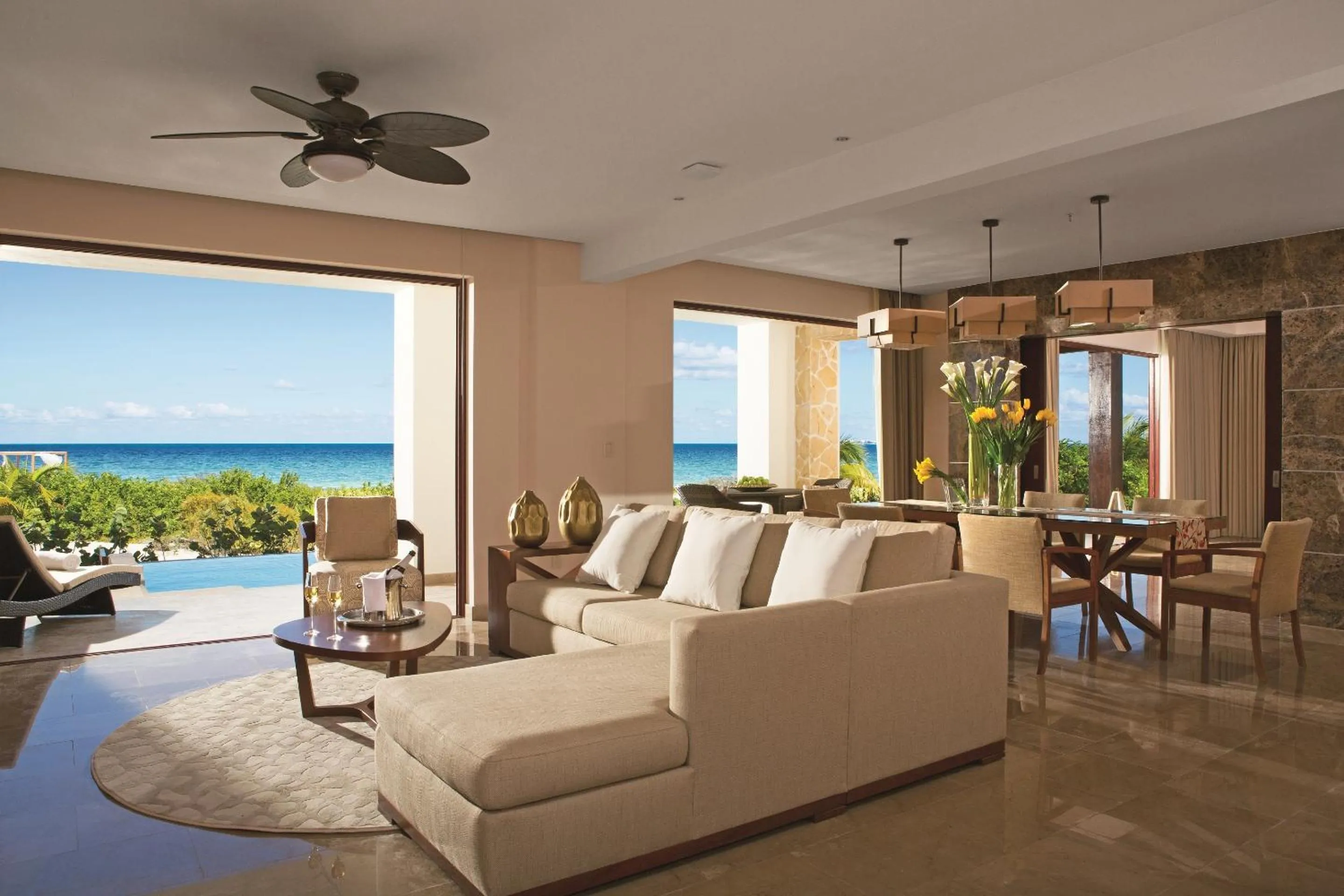 Living room in Secrets Playa Mujeres Golf & Spa Resort - All Inclusive Adults Only - Grand Reopening Coming Soon!