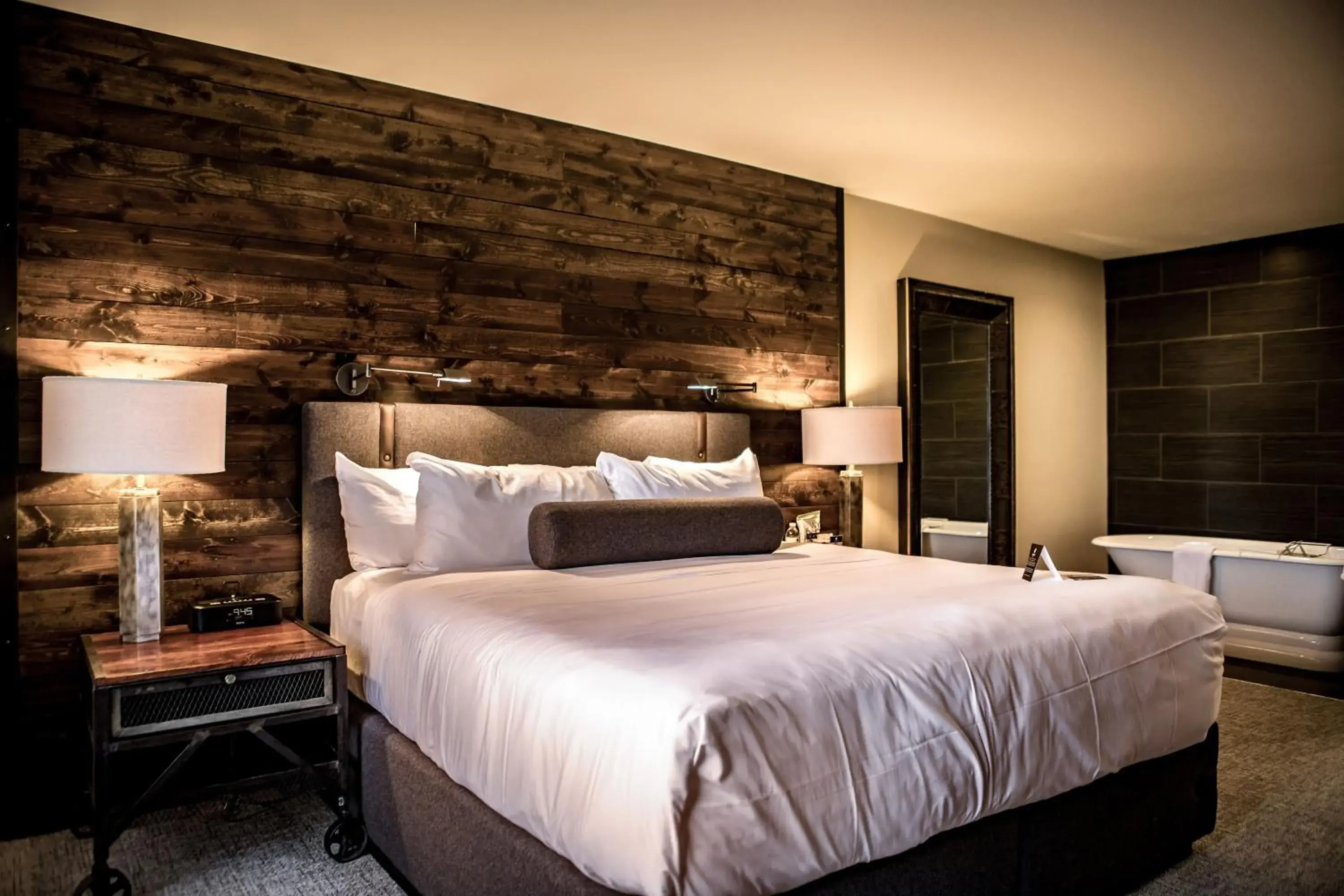 Bed in Ironworks Hotel Bed in Ironworks Hotel