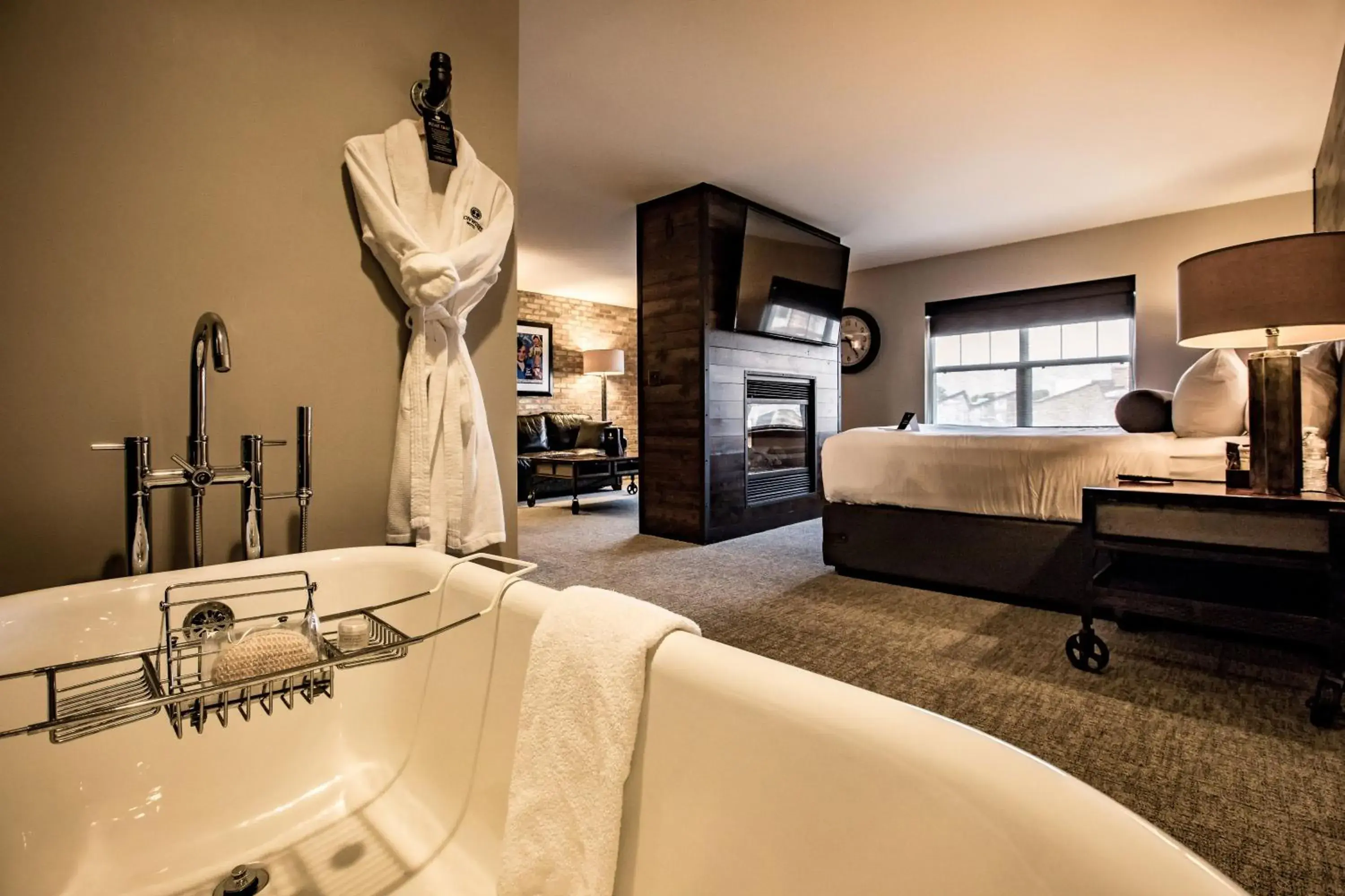 Bed in Ironworks Hotel Bed in Ironworks Hotel