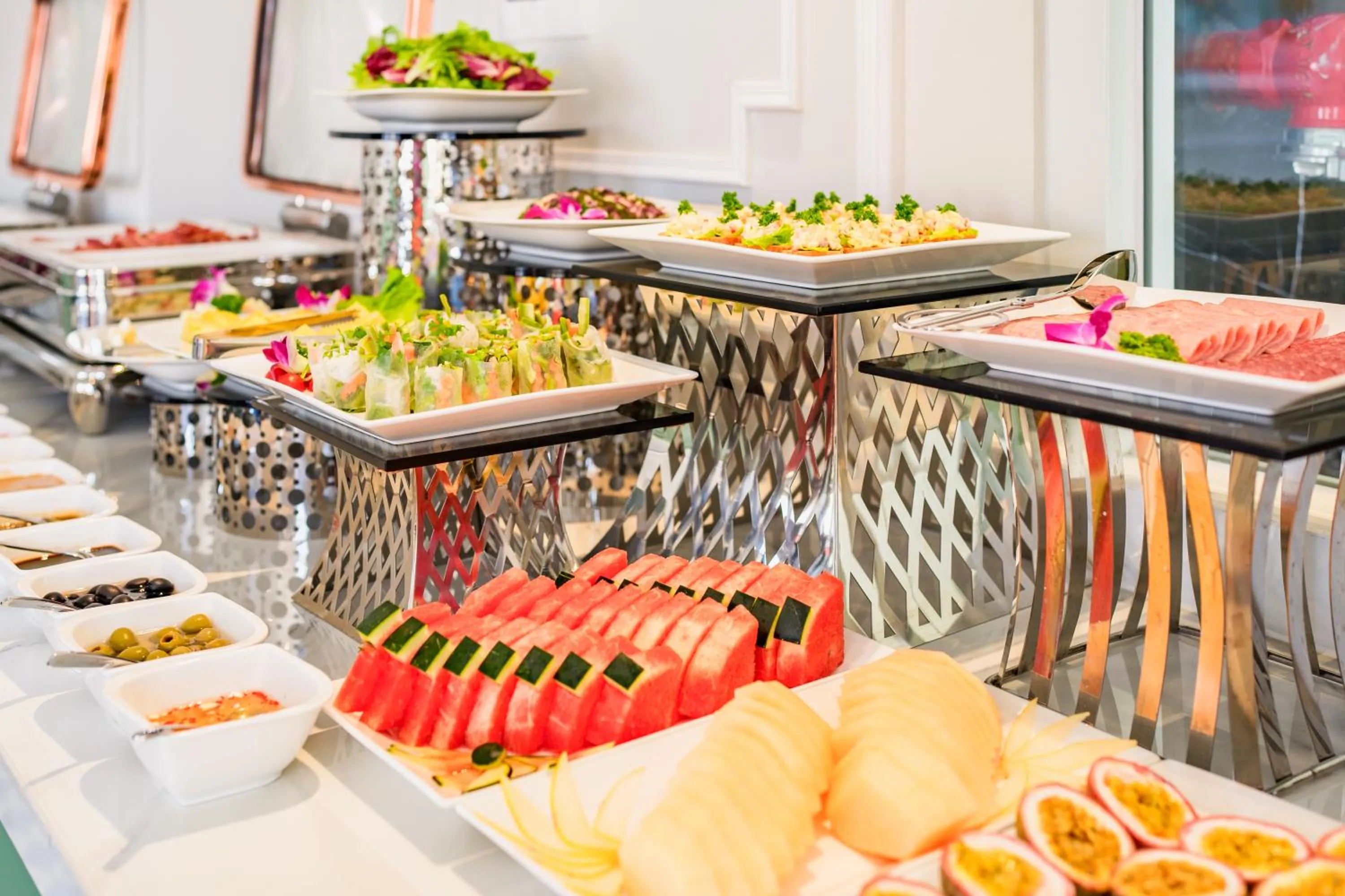 Buffet breakfast in Lestar Hotel Hanoi