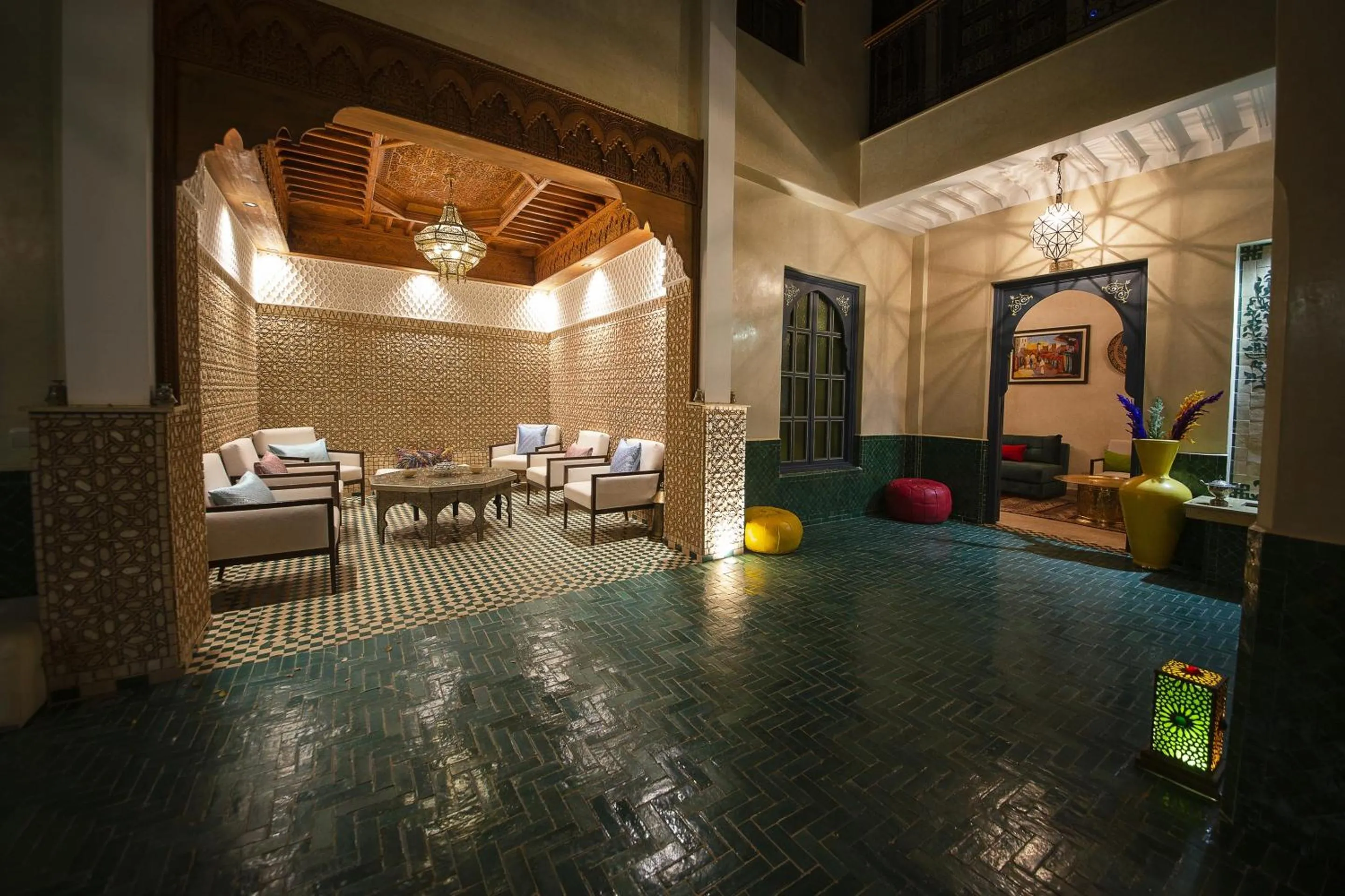 Living room in Riad Atrium & Spa