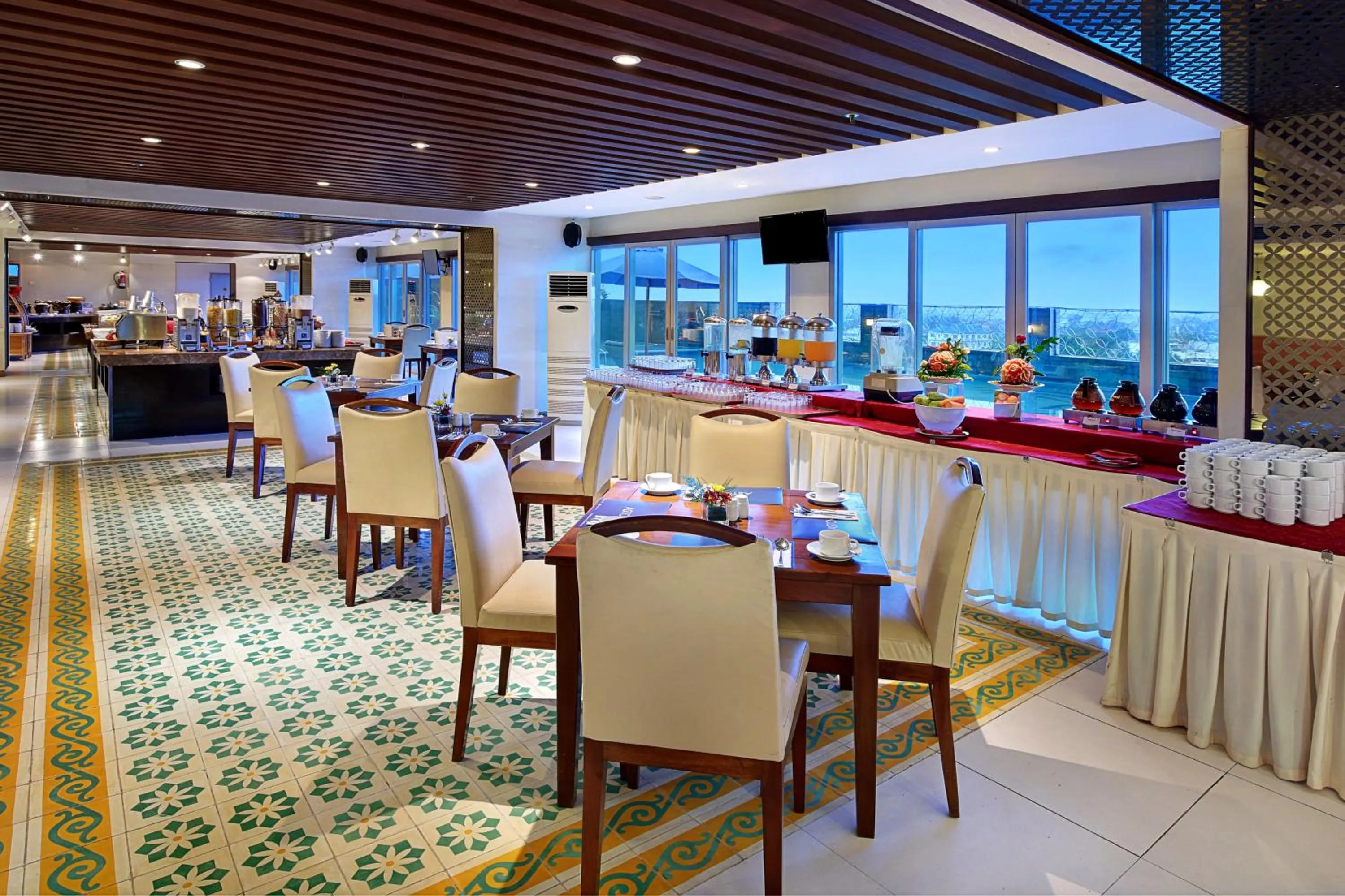 Buffet breakfast in Aston Solo Hotel