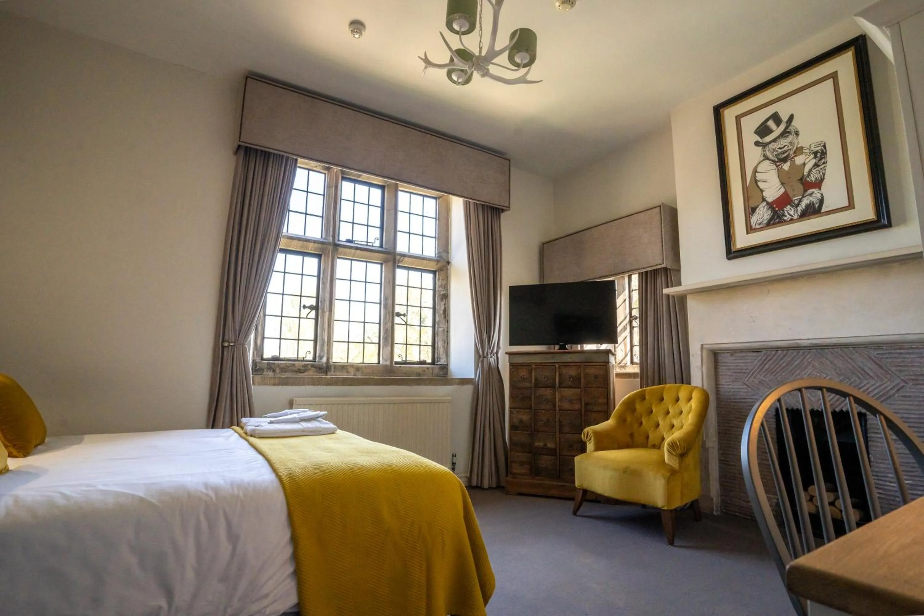 Bedroom, Bed in Stonehouse Court Hotel - A Bespoke Hotel