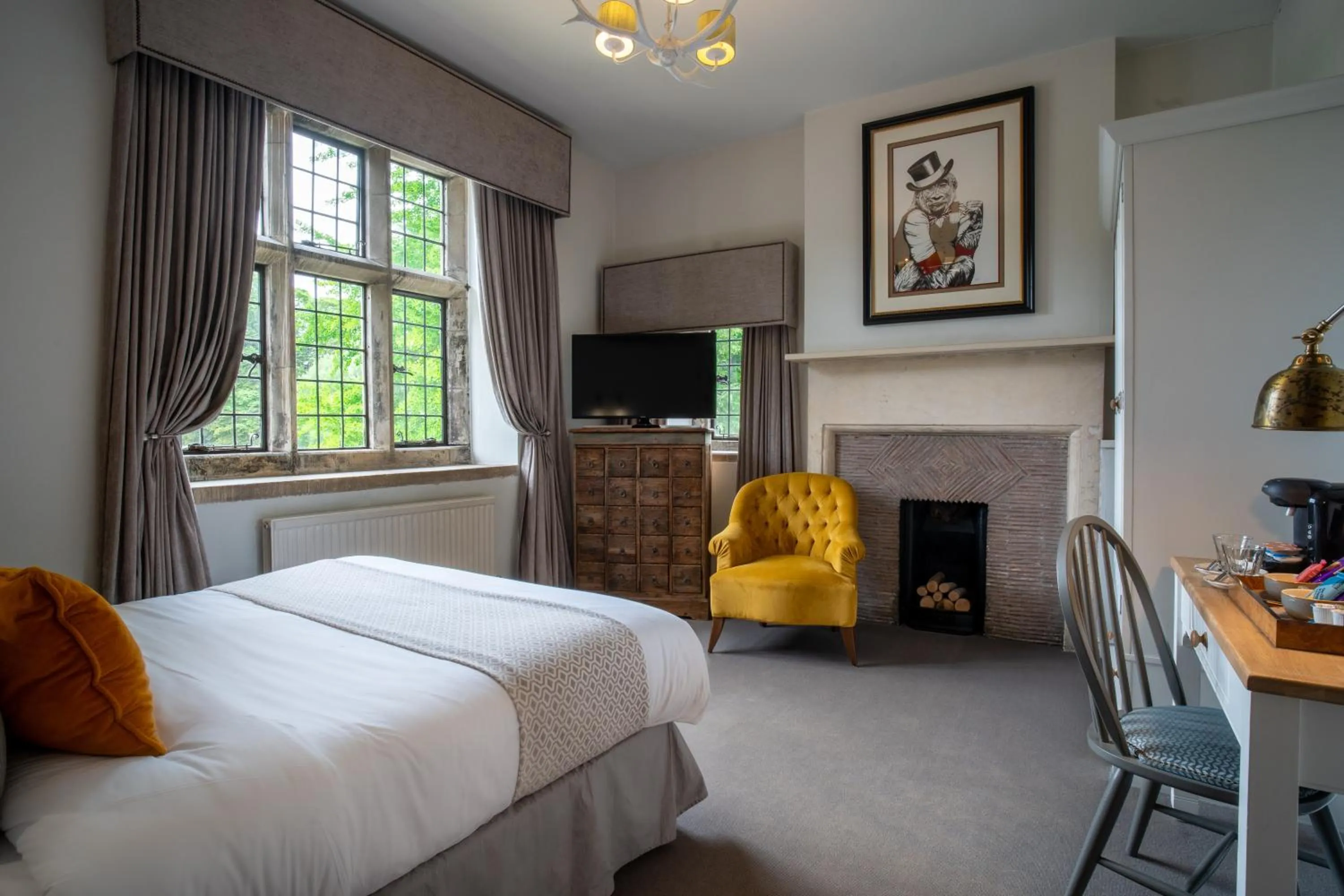 Bedroom, Bed in Stonehouse Court Hotel - A Bespoke Hotel