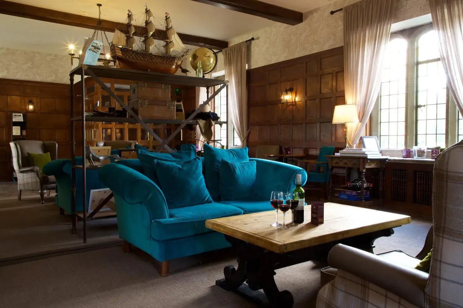 Lounge or bar in Stonehouse Court Hotel - A Bespoke Hotel Lounge or bar in Stonehouse Court Hotel - A Bespoke Hotel