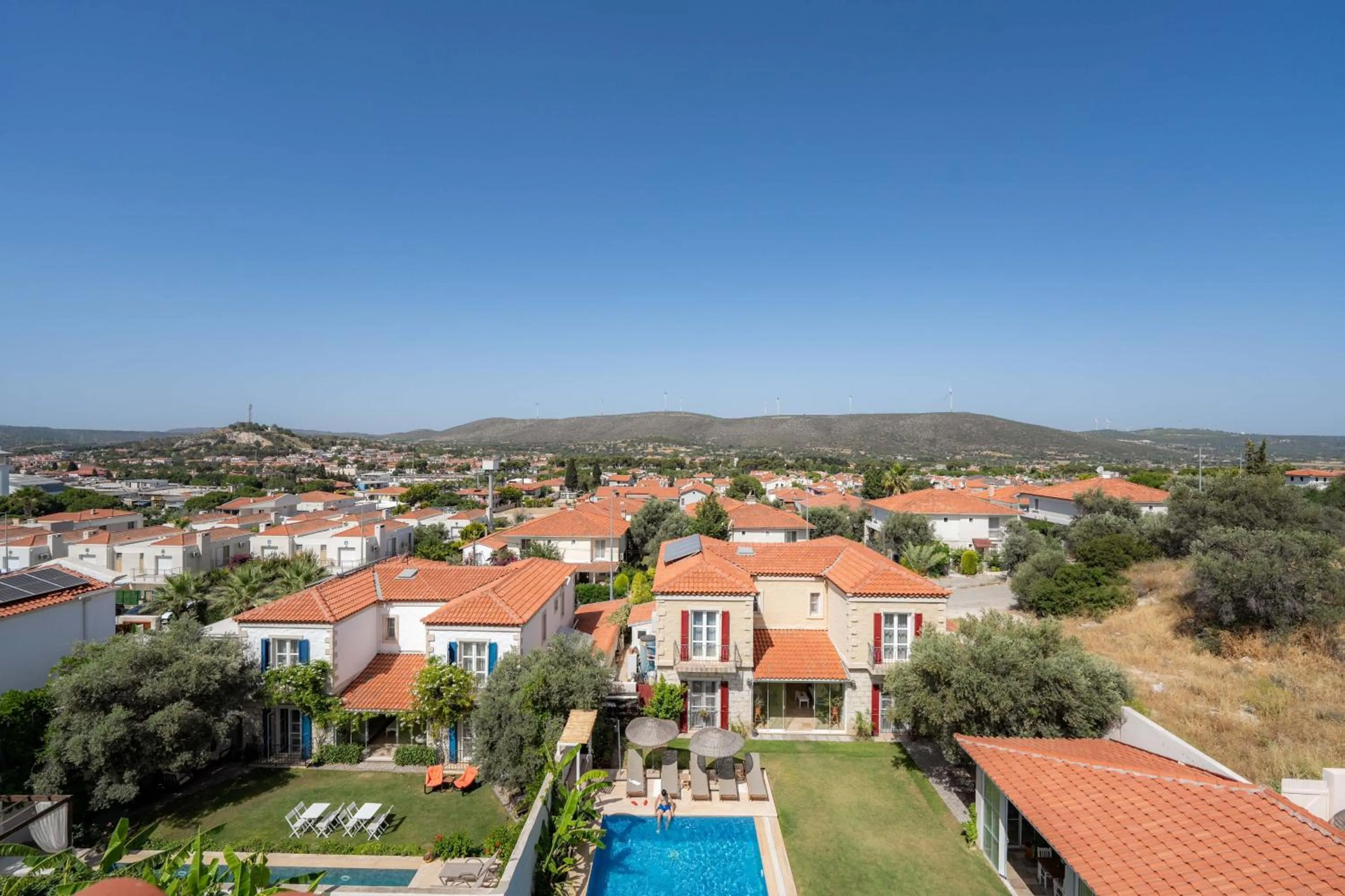 Bird's eye view in Fora Konak Alacati