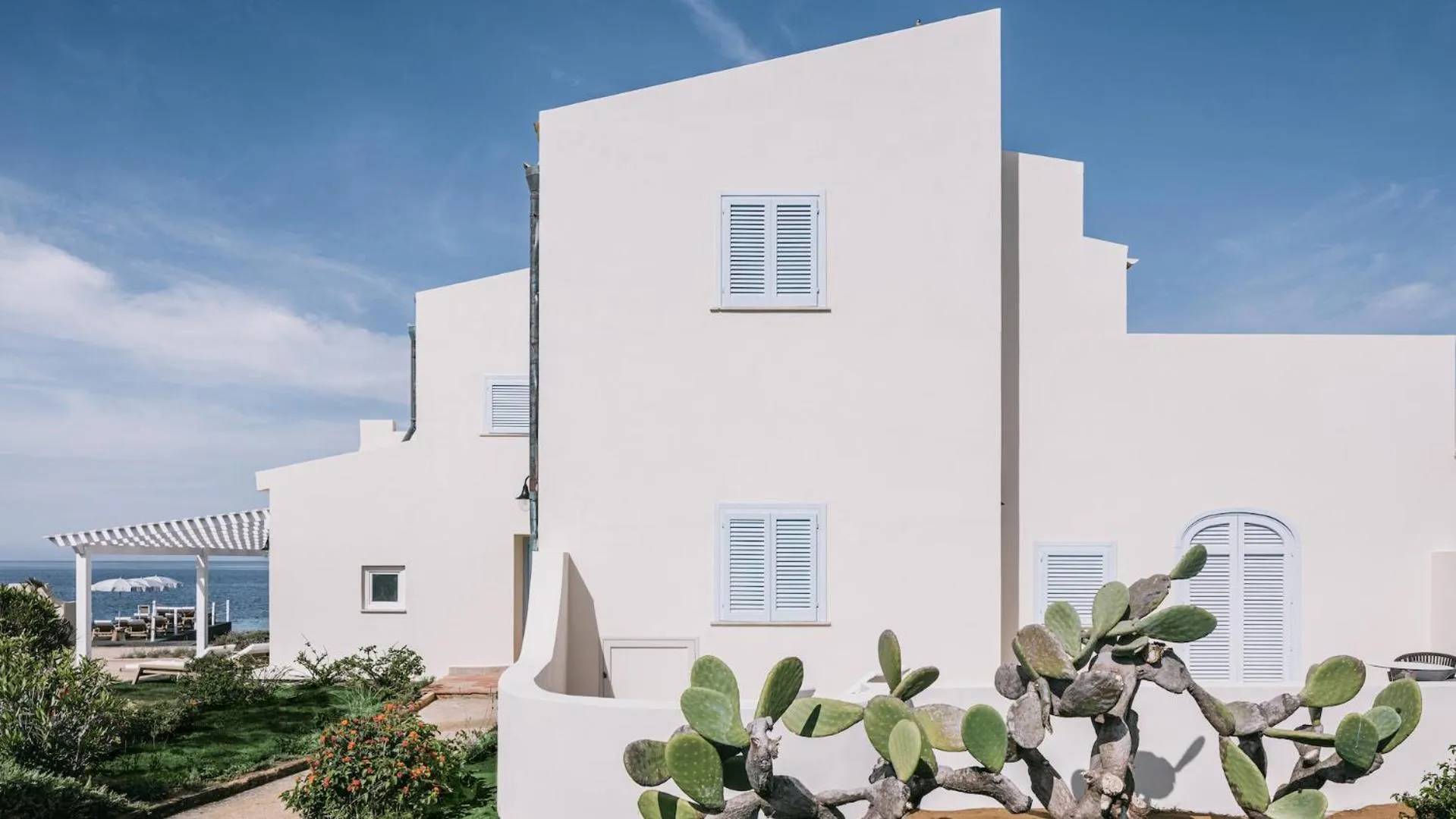 Property building in Mangia's Favignana Resort