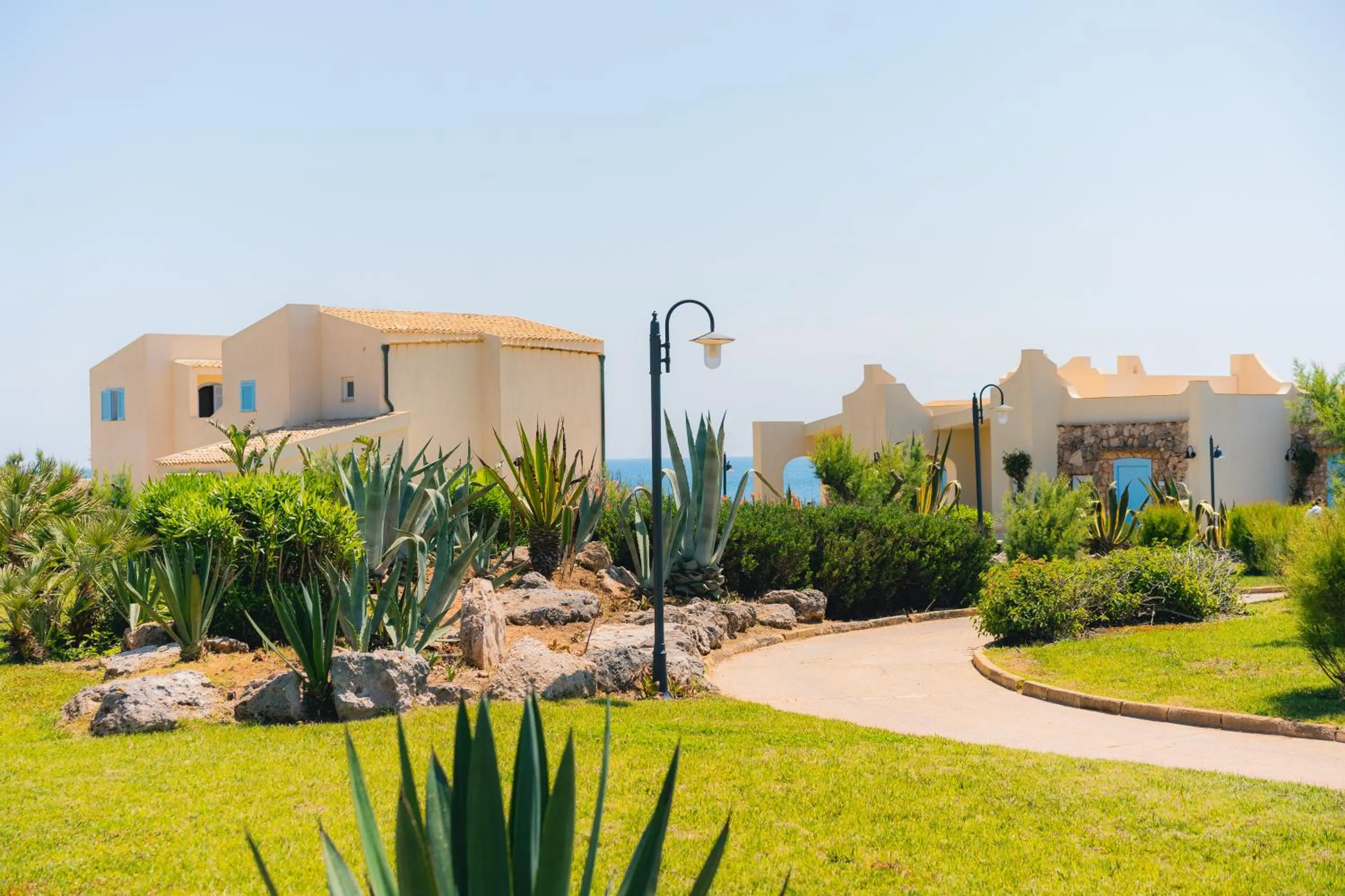 Property building in Mangia's Favignana Resort