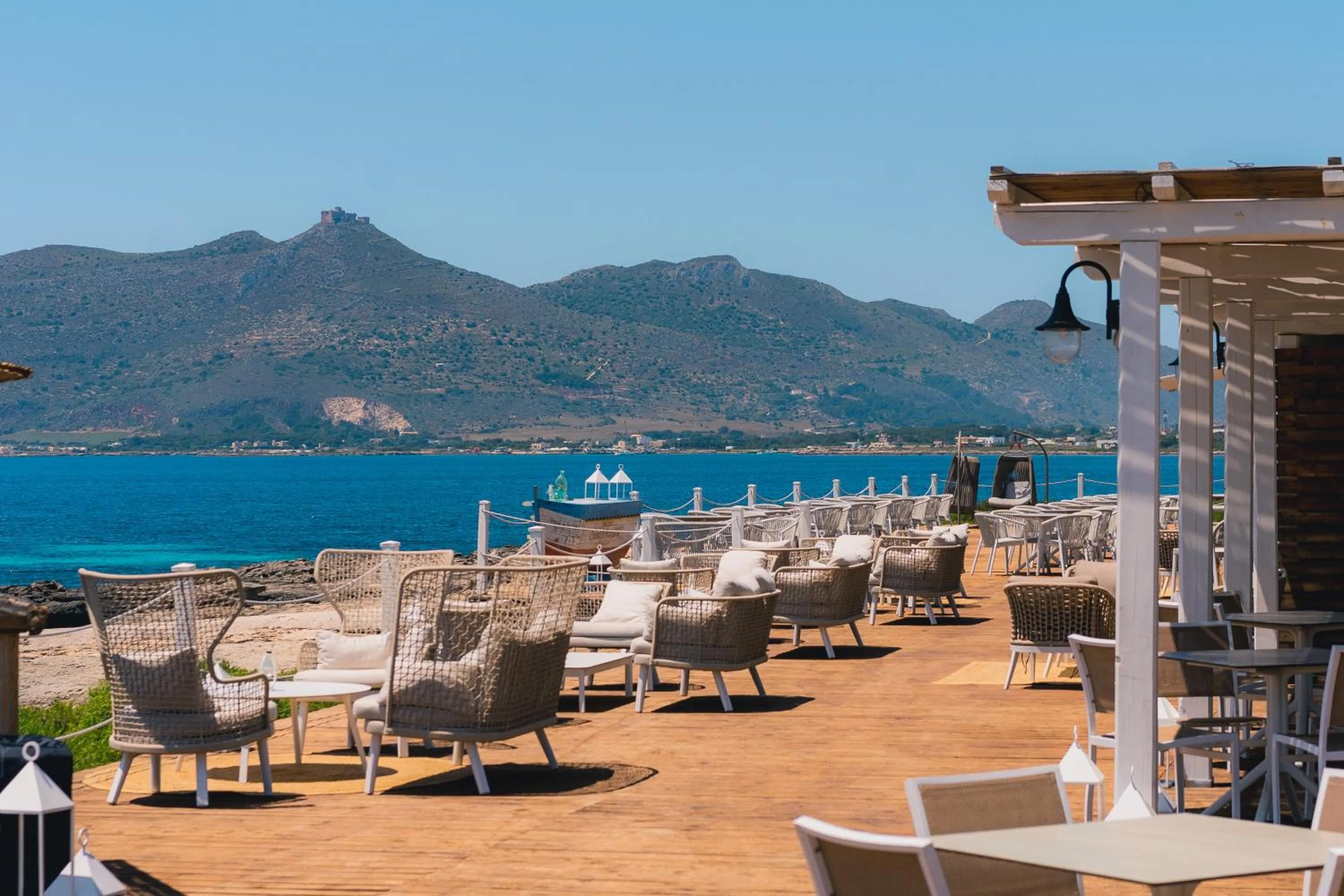 Solarium in Mangia's Favignana Resort