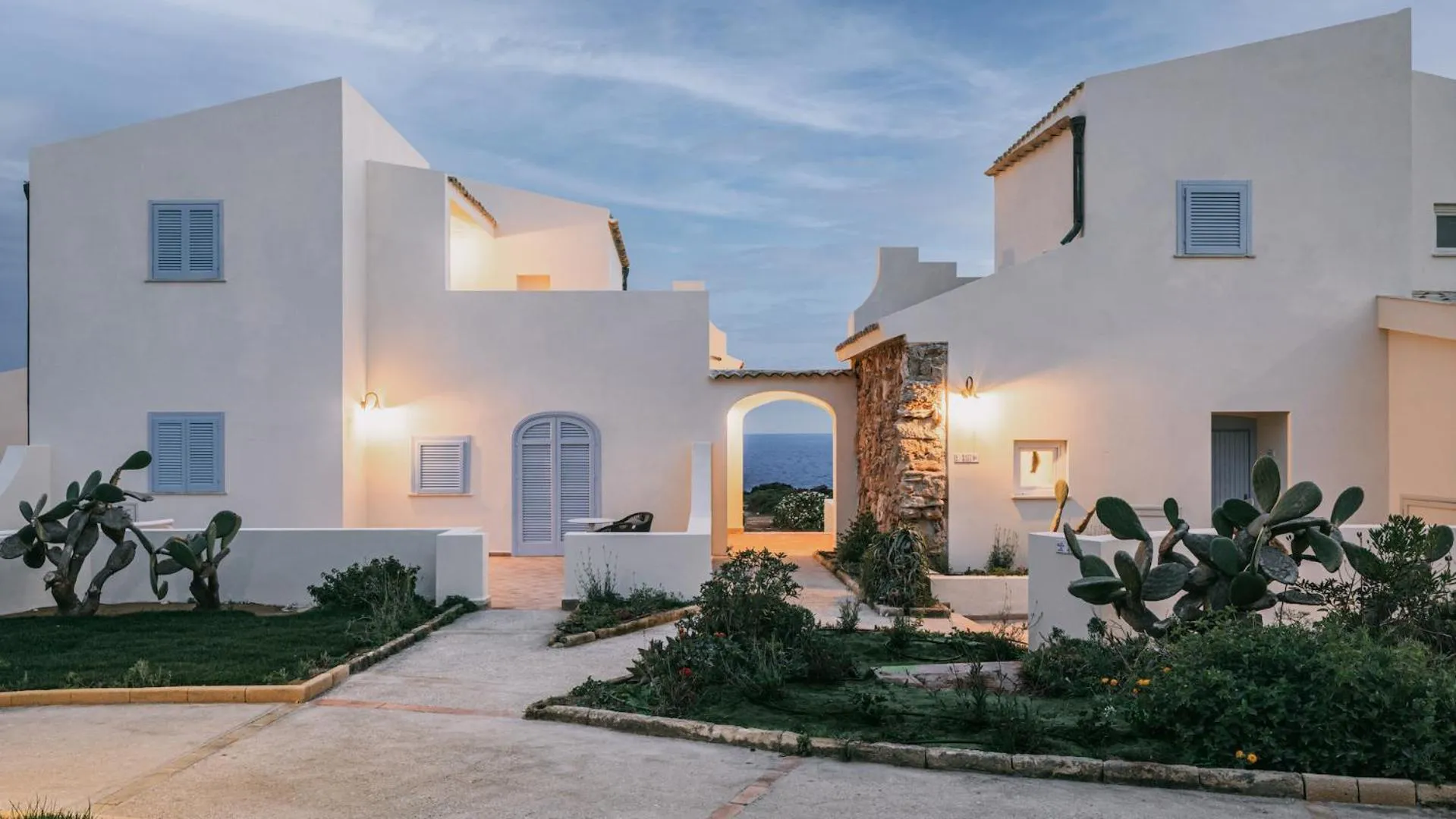 Property building in Mangia's Favignana Resort