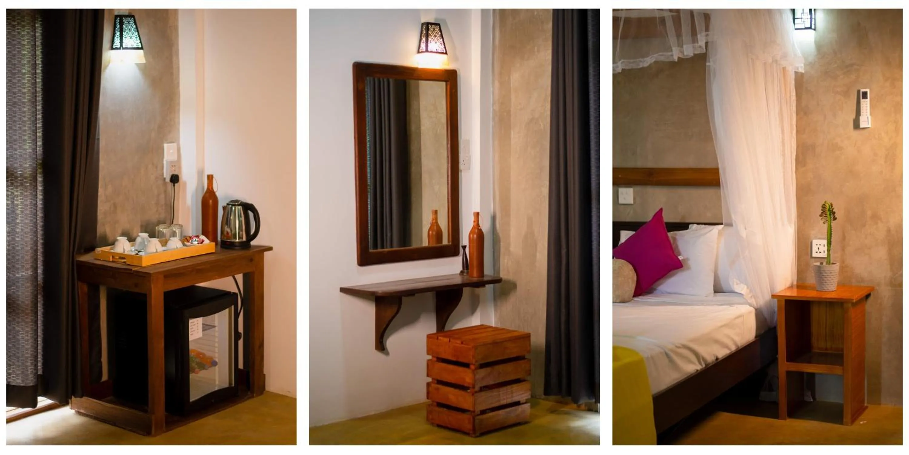 Bed in Sigiriya Cottage
