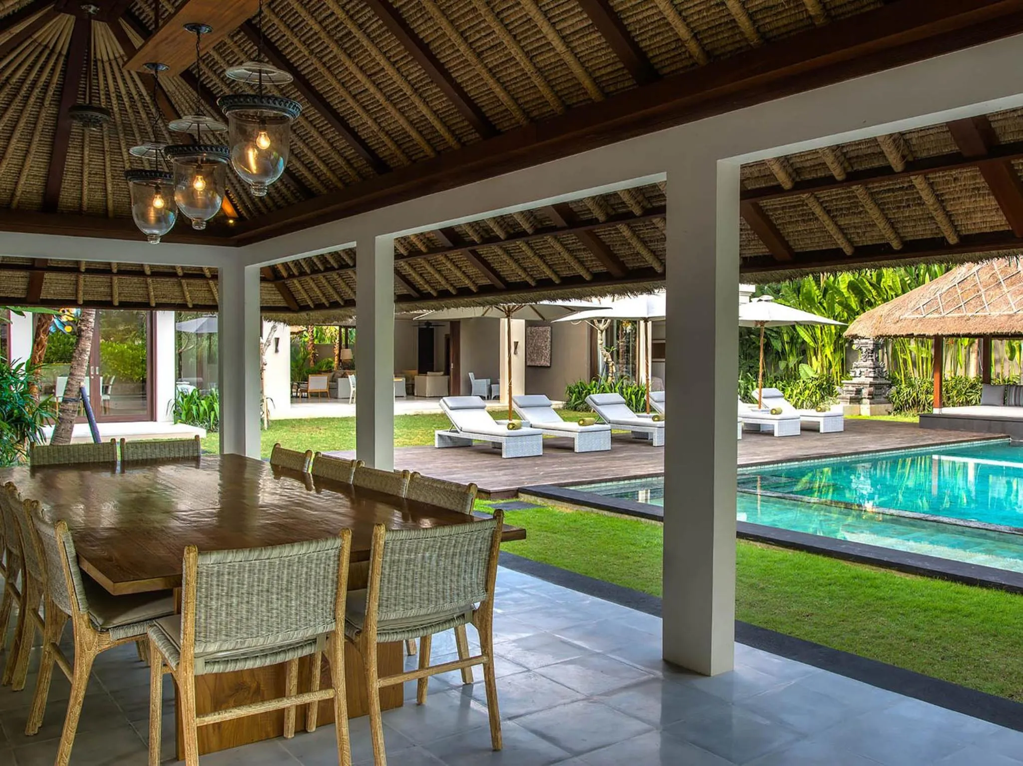 Patio in Seseh Beach Villas