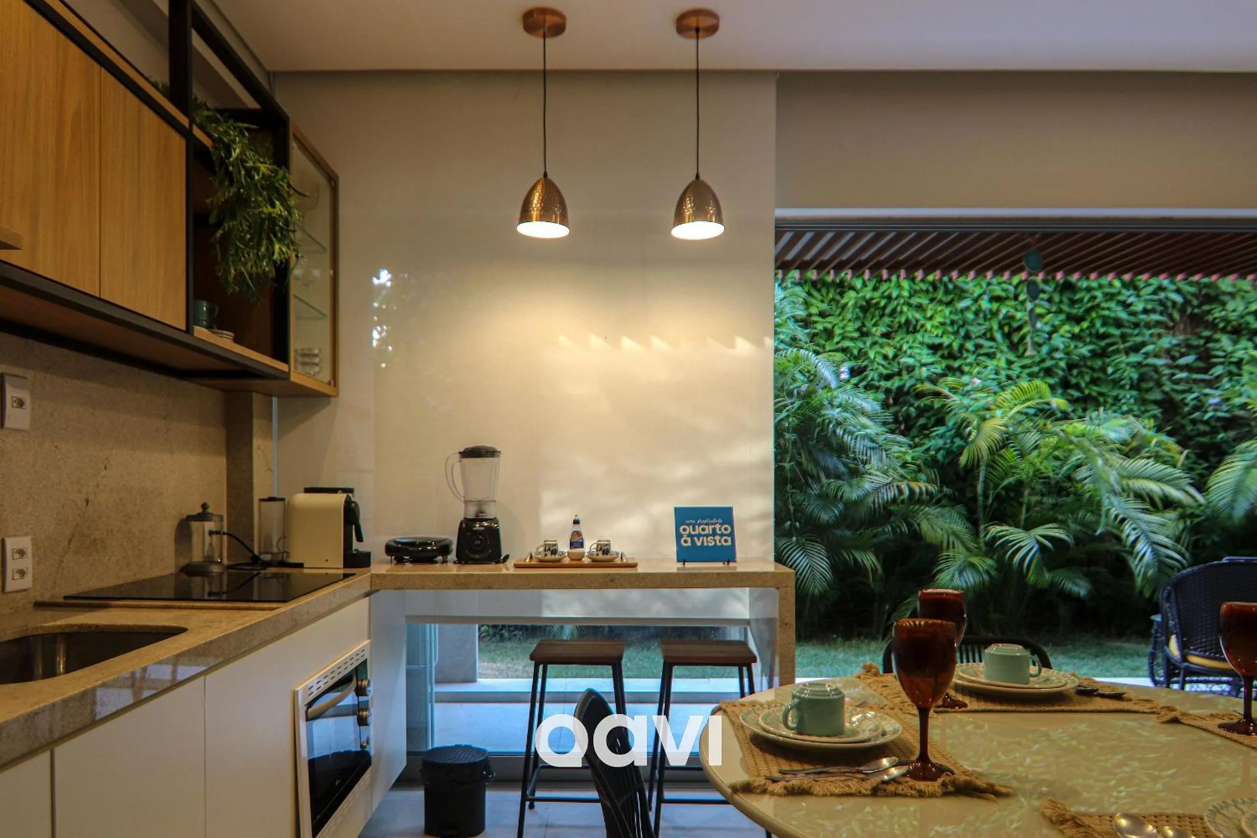 Kitchen or kitchenette in Ilê de Pipa - Flat Premium Tulum - By Qavi