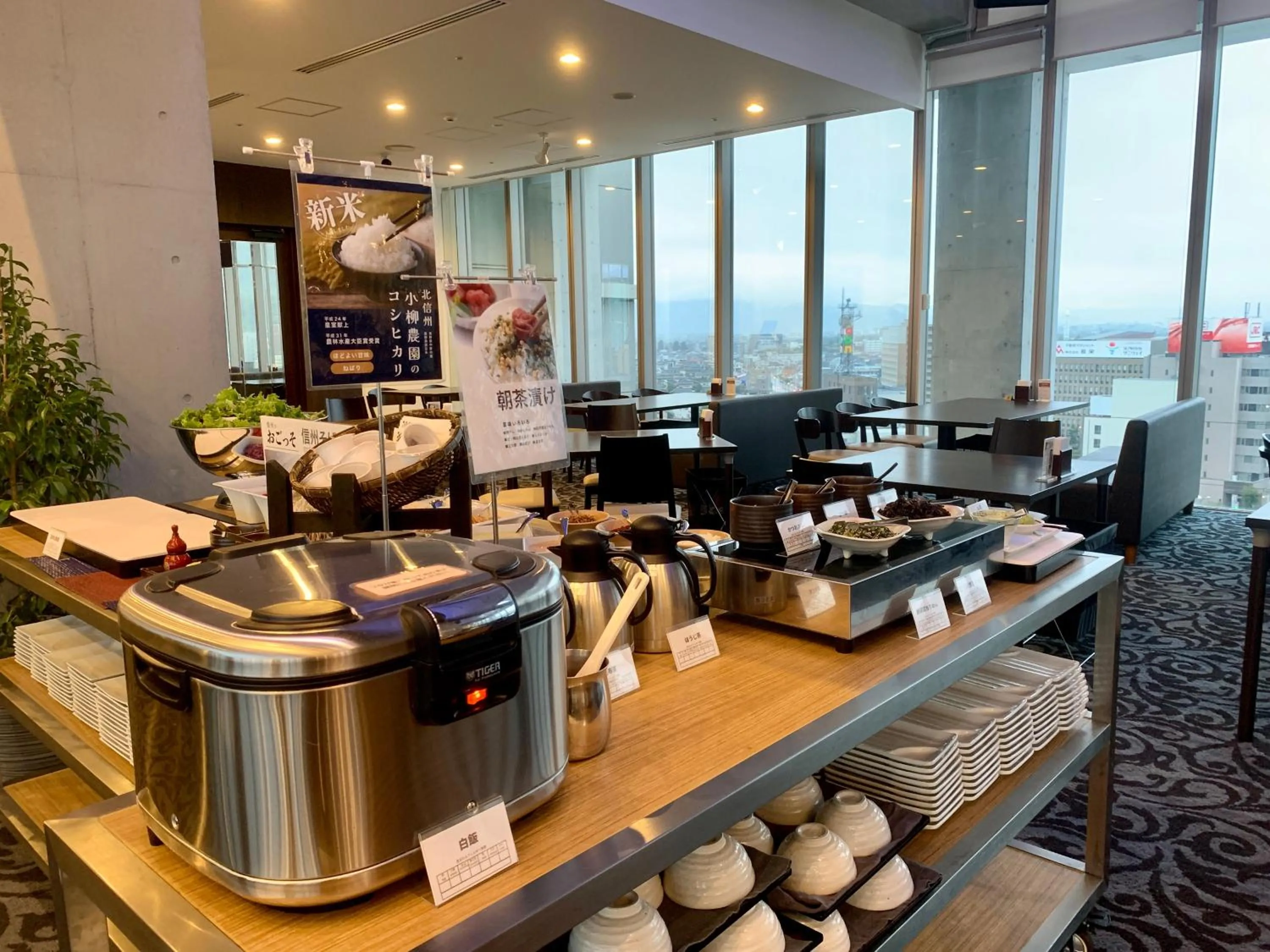 Buffet breakfast in Chateraise Hotel Nagano