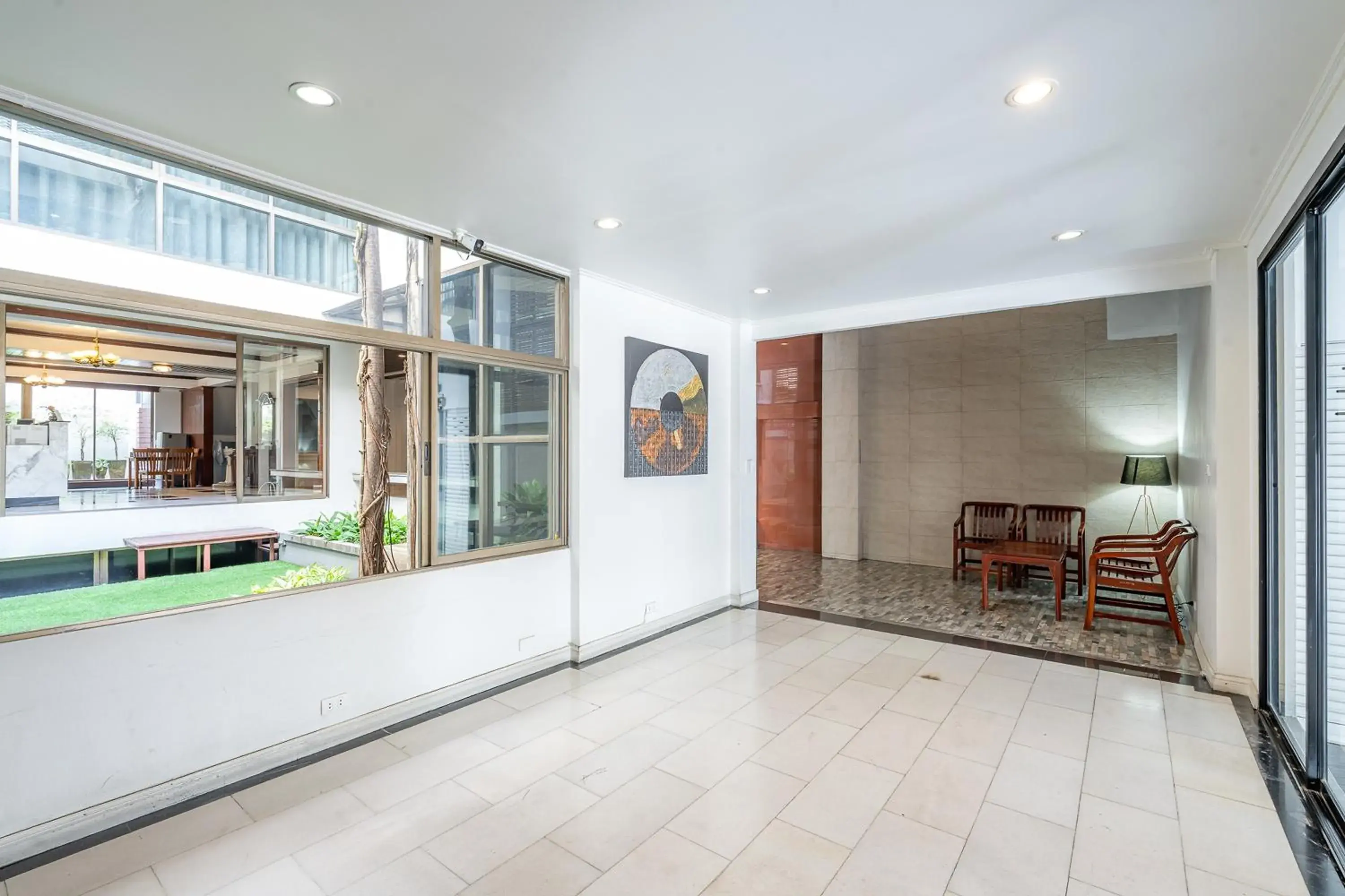 Living room in 23 AVA at Saladaeng Living room in 23 AVA at Saladaeng