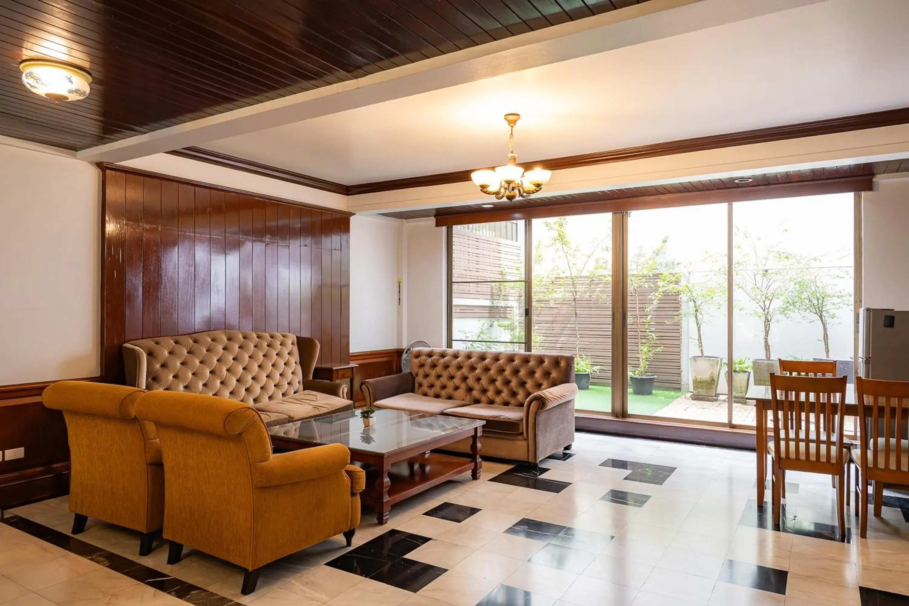 Living room in 23 AVA at Saladaeng Living room in 23 AVA at Saladaeng