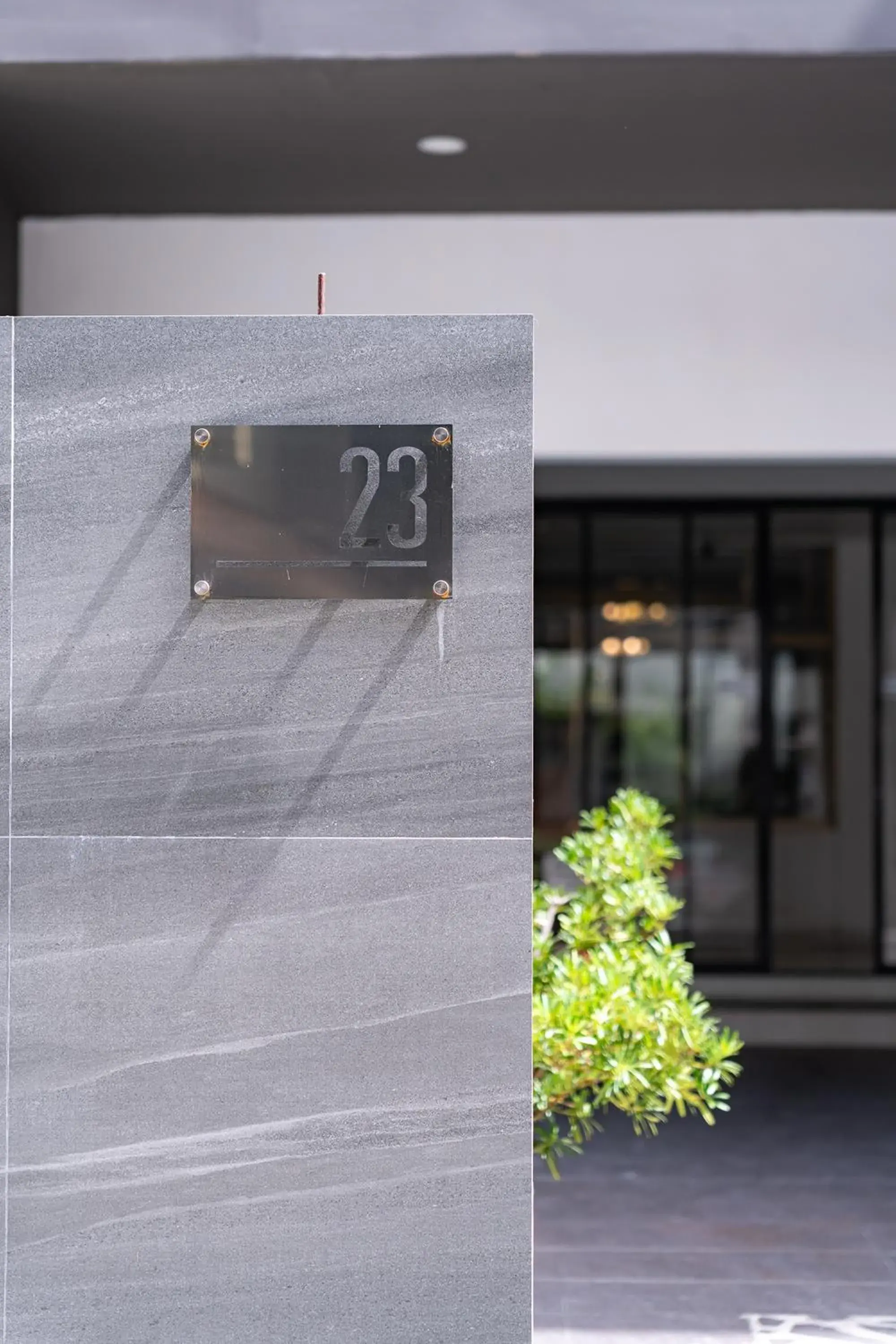 Facade/entrance in 23 AVA at Saladaeng Facade/entrance in 23 AVA at Saladaeng