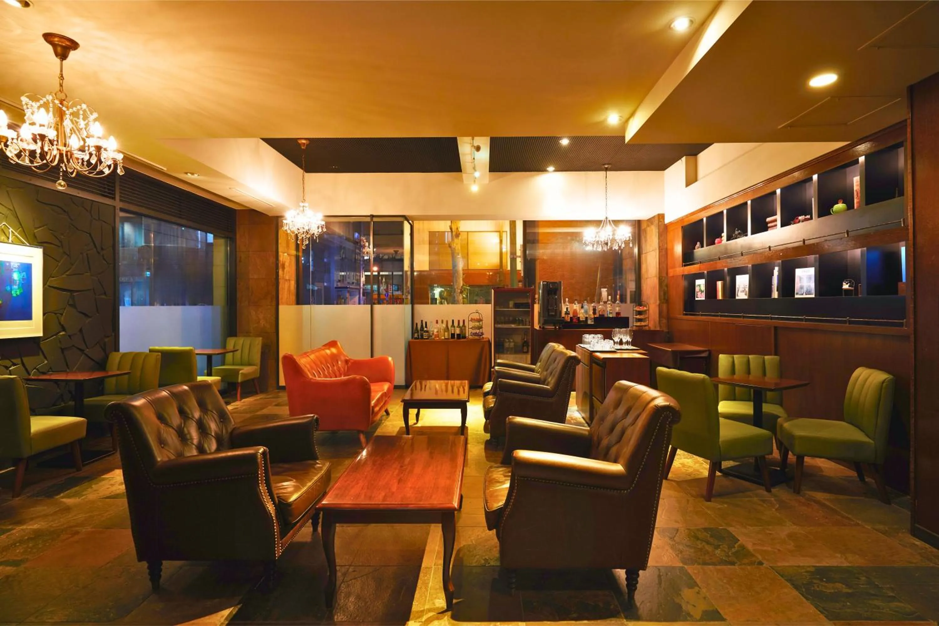 Communal lounge/ TV room in Hotel WBF Sapporo Chuo