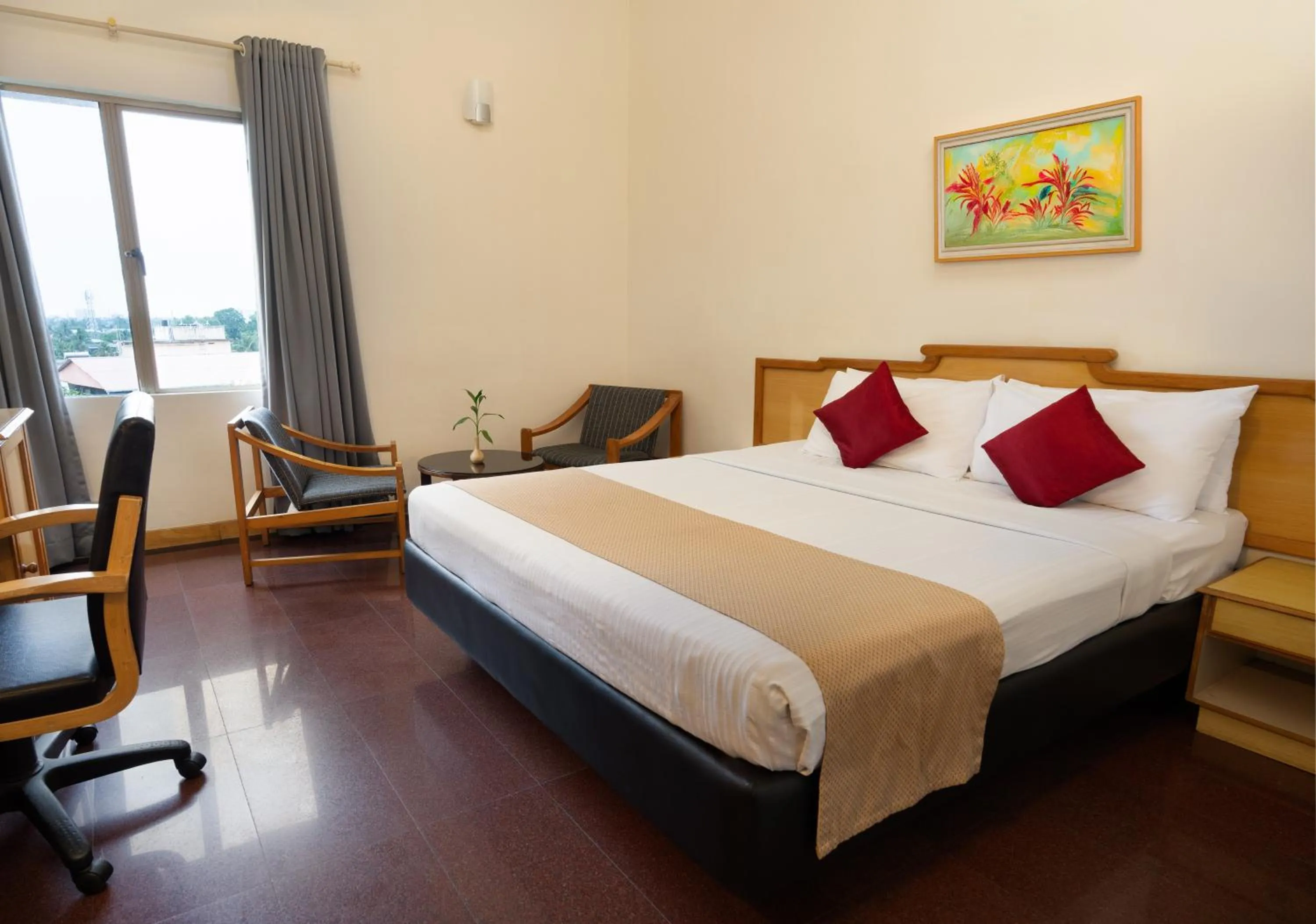 Bed in Presidency Towers,Kochi