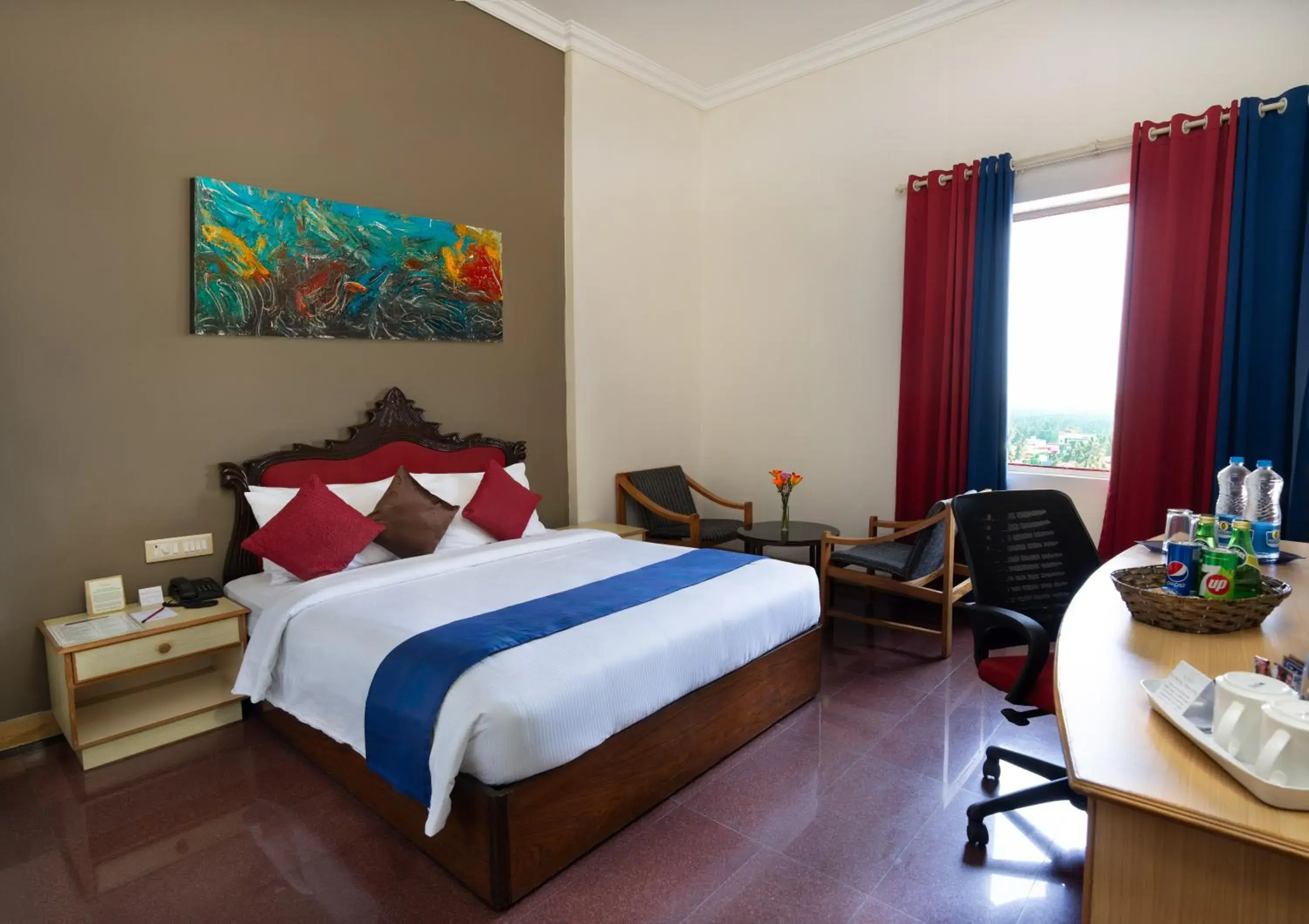 Bedroom, Bed in Presidency Towers,Kochi Bedroom, Bed in Presidency Towers,Kochi