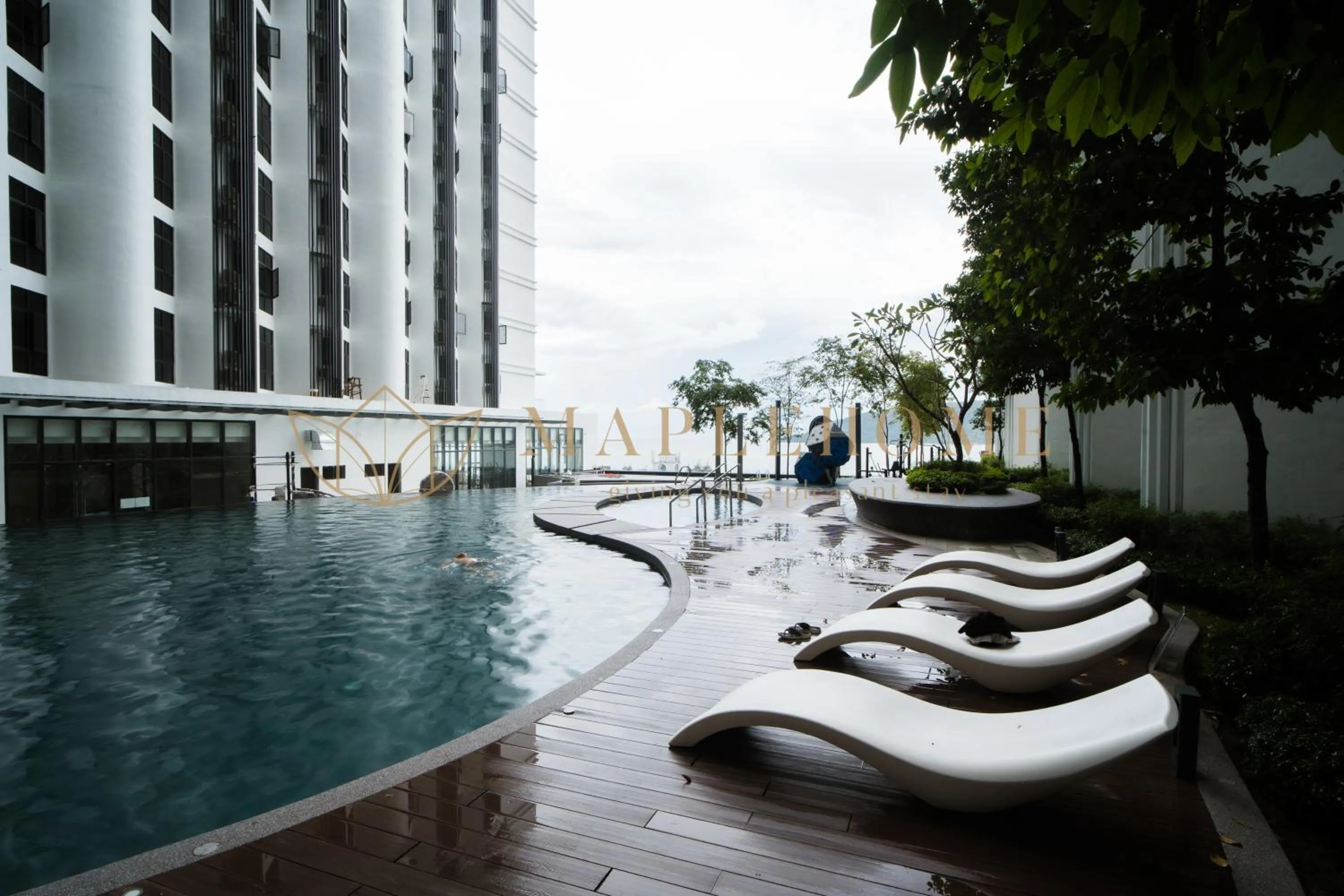 Swimming pool in The Shore Premier Suites Kota Kinabalu