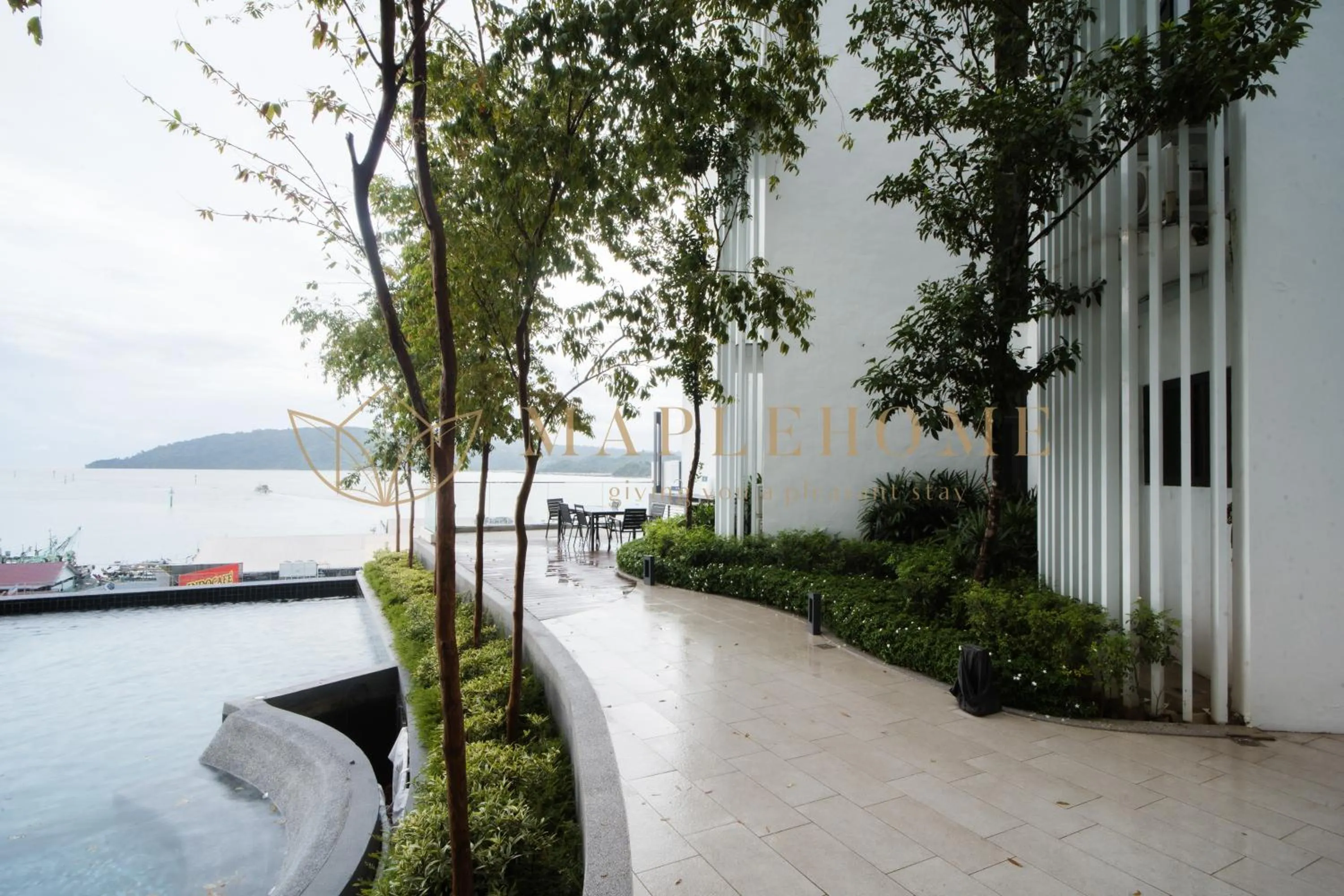 Sea view in The Shore Premier Suites Kota Kinabalu