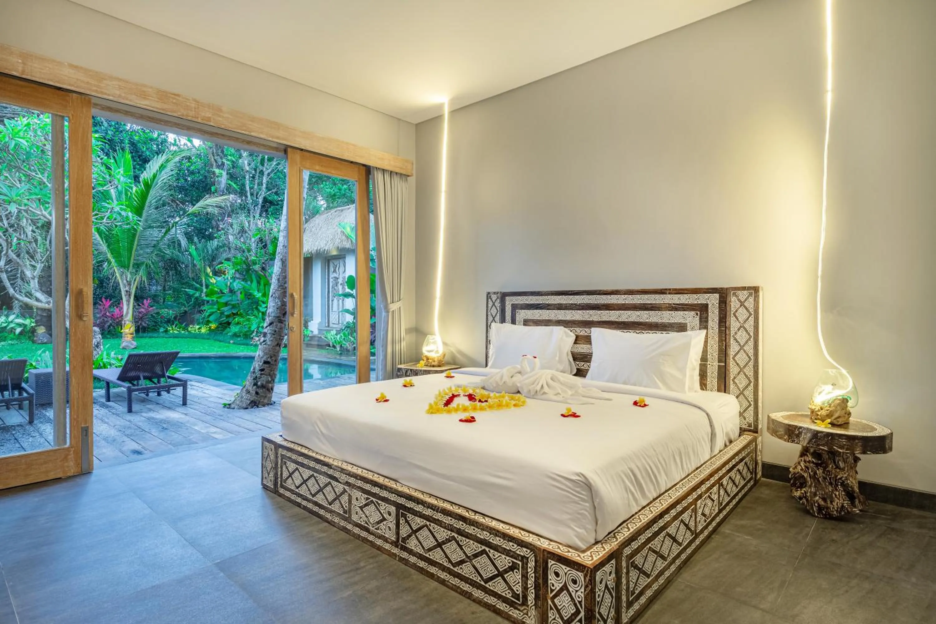 Bed in Brand new Luxury 3BR villa Ethnic Ubud # 1