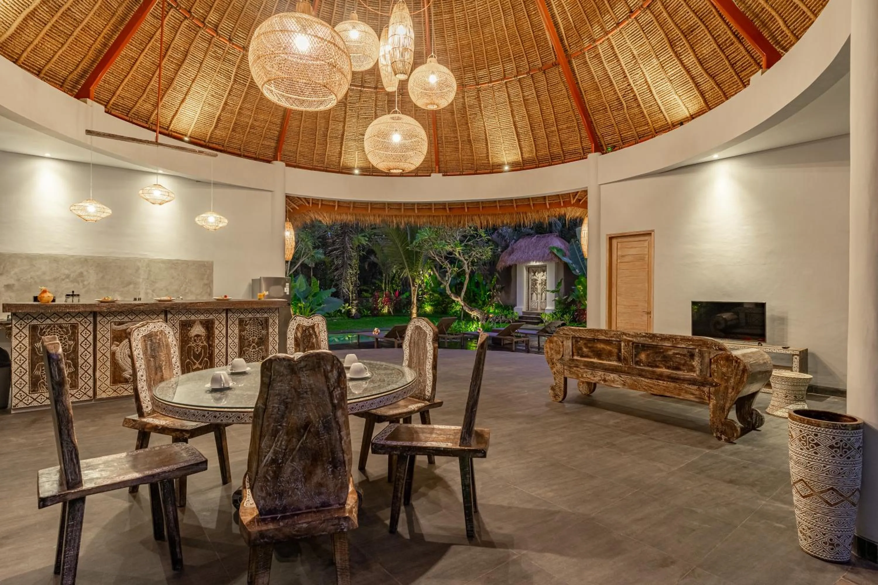 TV and multimedia in Brand new Luxury 3BR villa Ethnic Ubud # 1