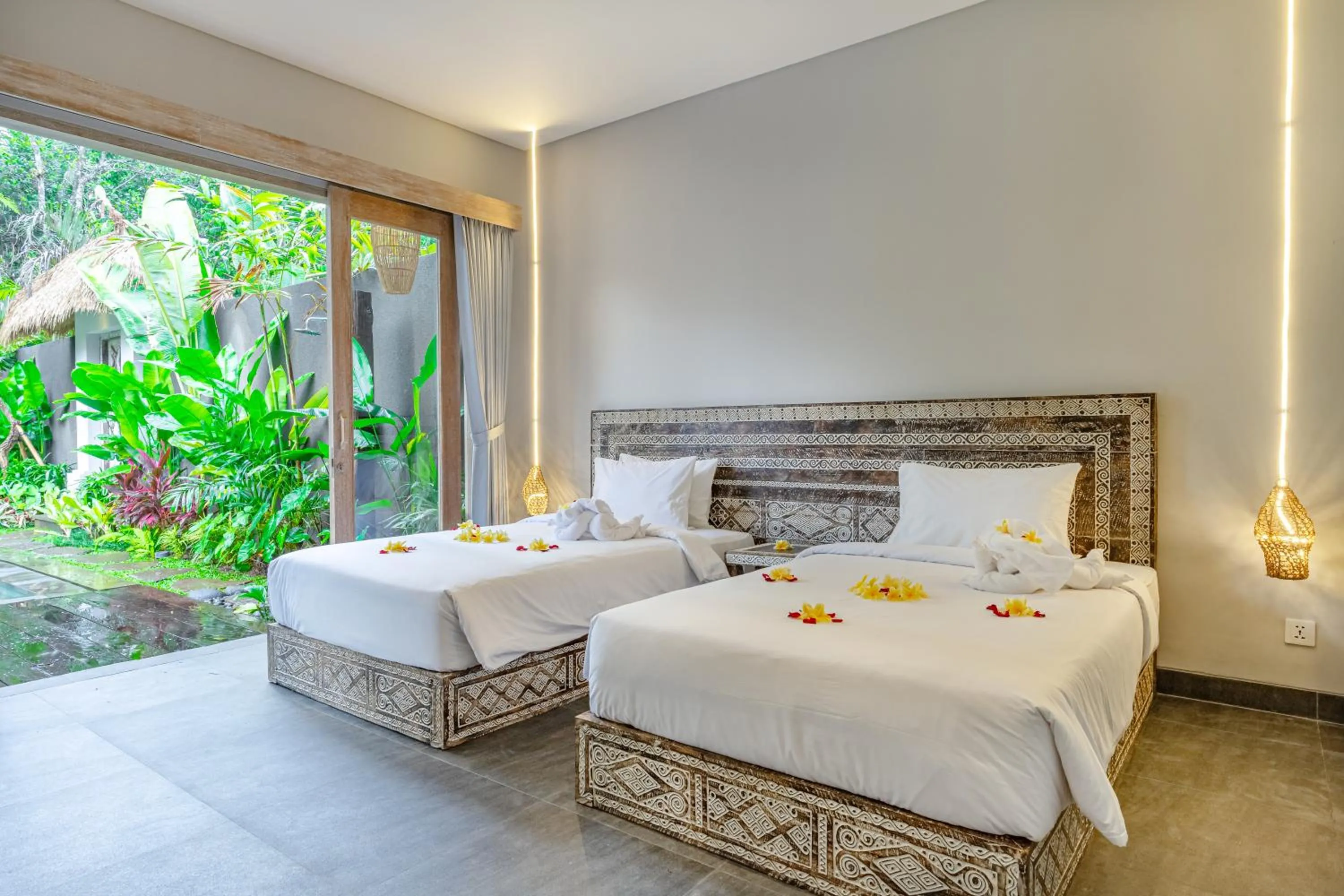 Bed in Brand new Luxury 3BR villa Ethnic Ubud # 1