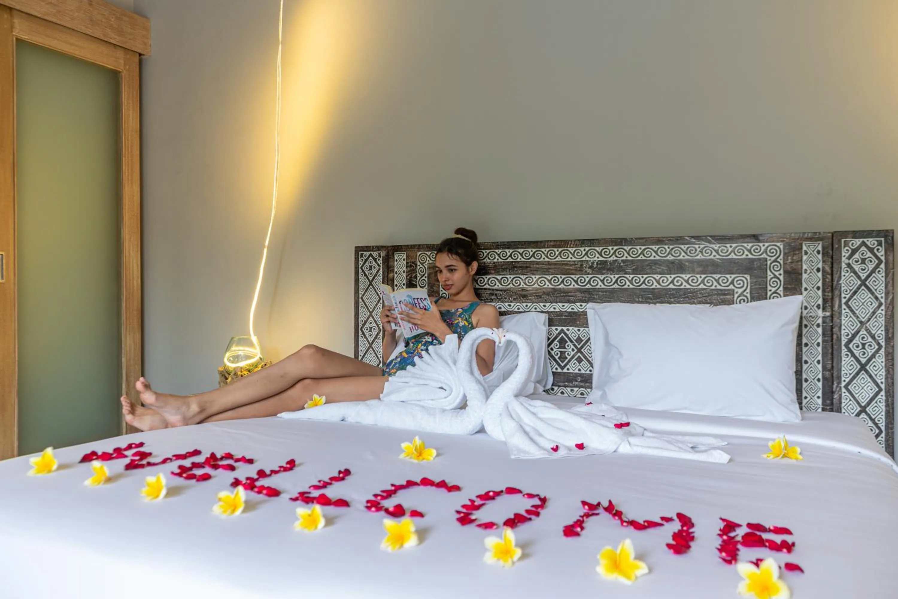 Bed in Brand new Luxury 3BR villa Ethnic Ubud # 1