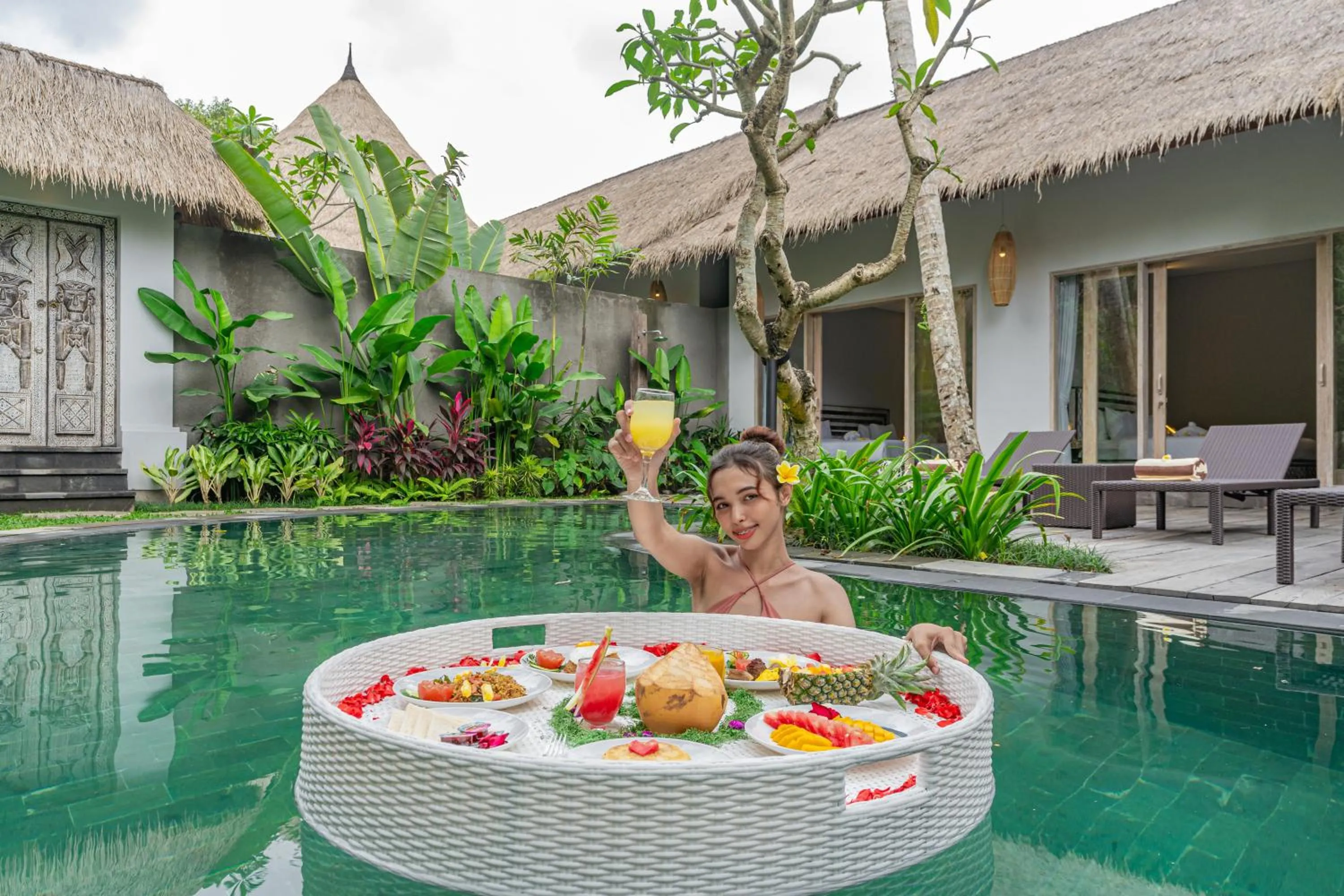 Patio in Brand new Luxury 3BR villa Ethnic Ubud # 1
