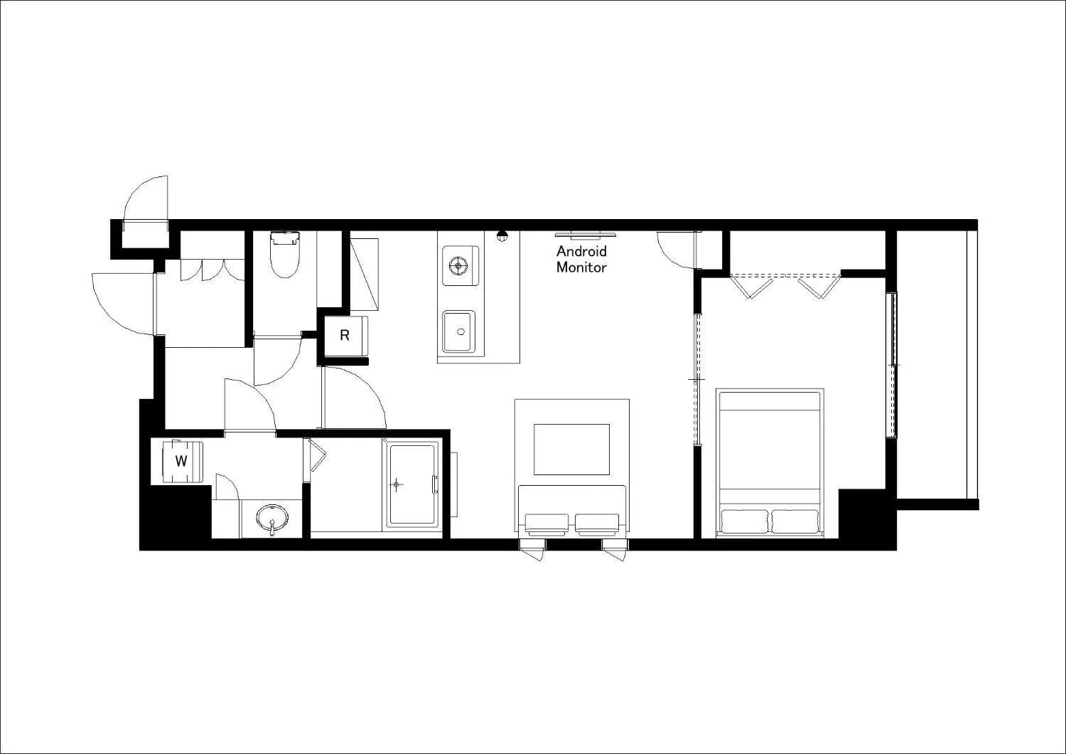 Floor plan in ALTERNA Kuramae