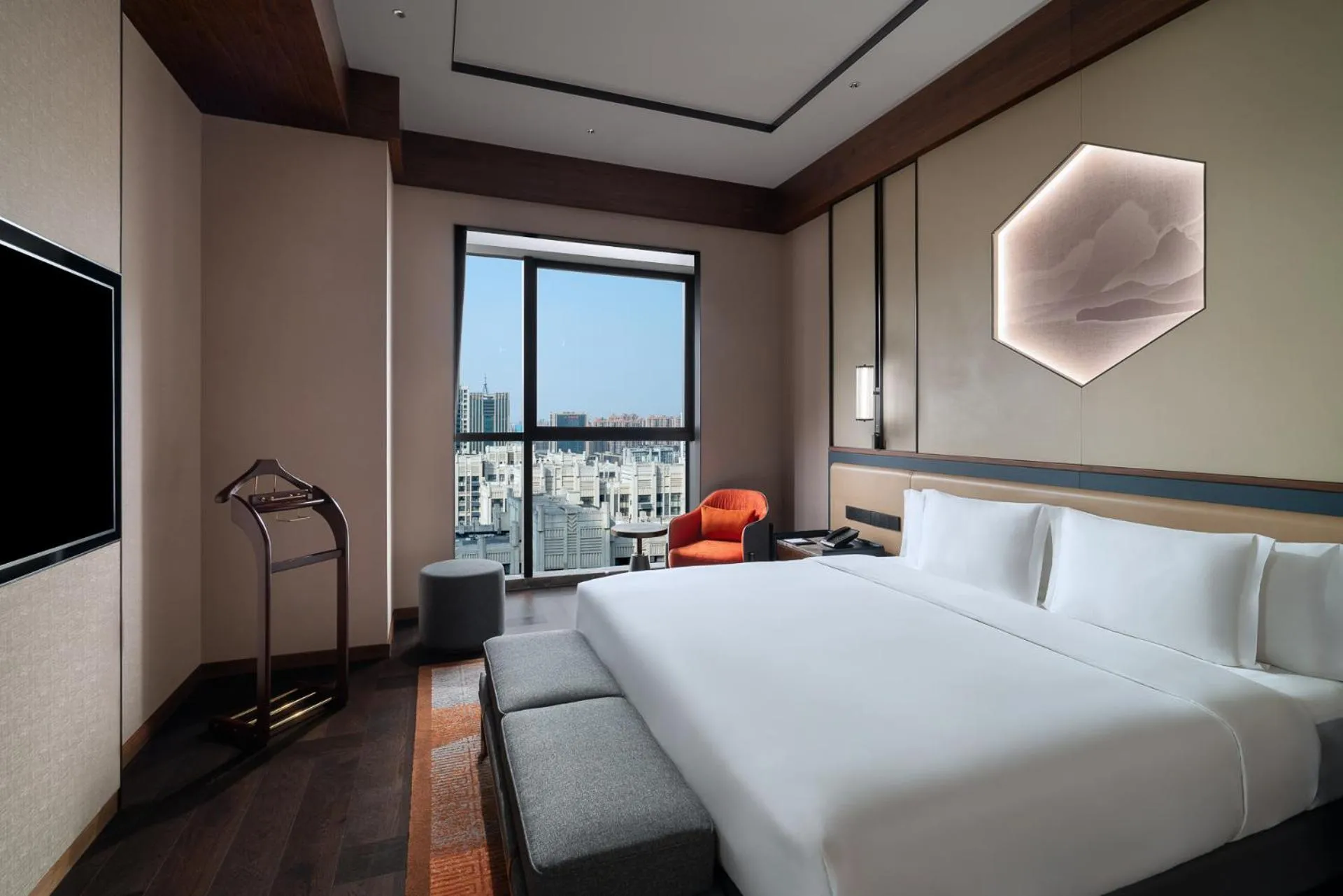 Bedroom, Bed in Grand Barony Jinan CBD
