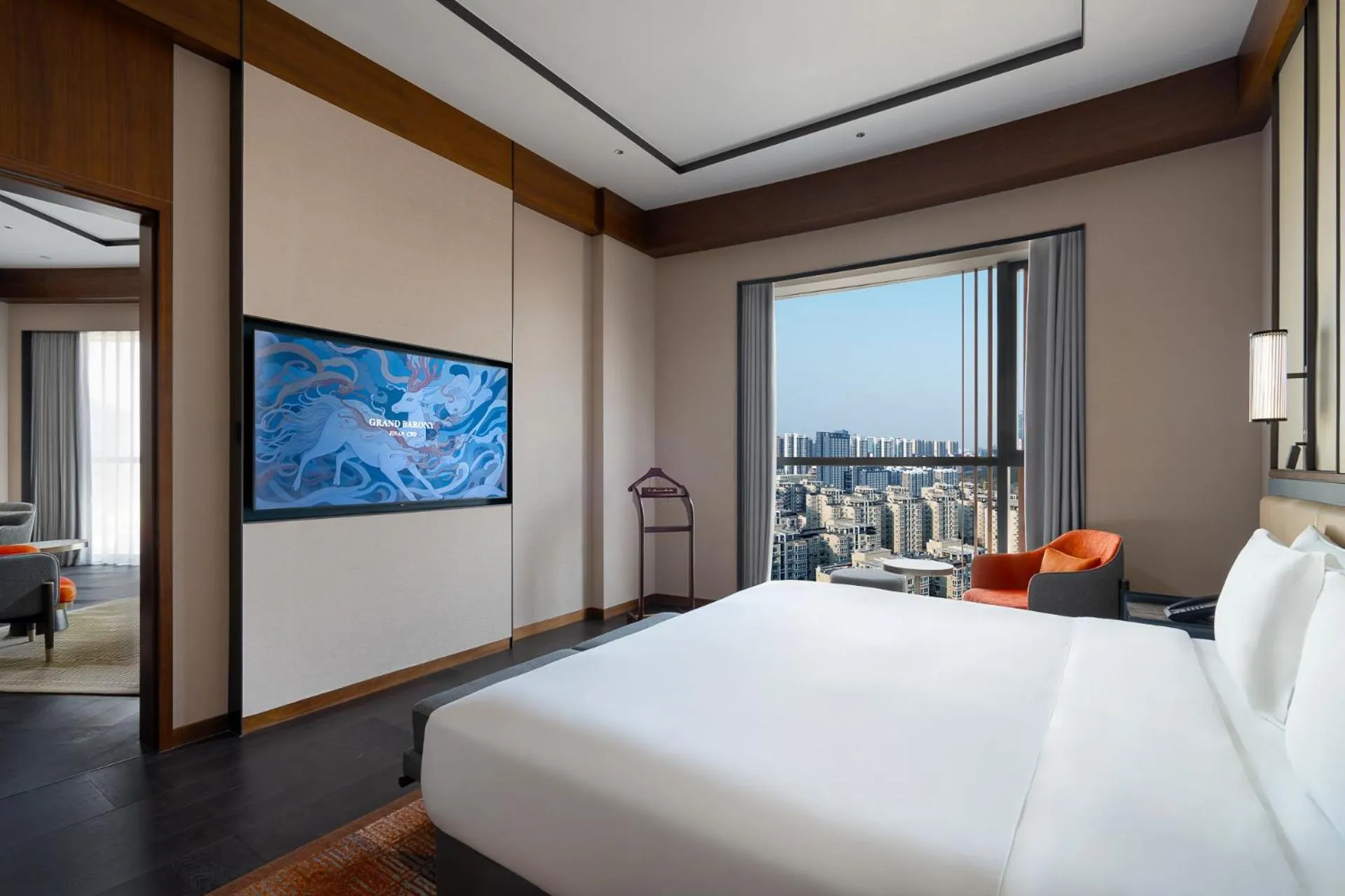 Bedroom, Bed in Grand Barony Jinan CBD